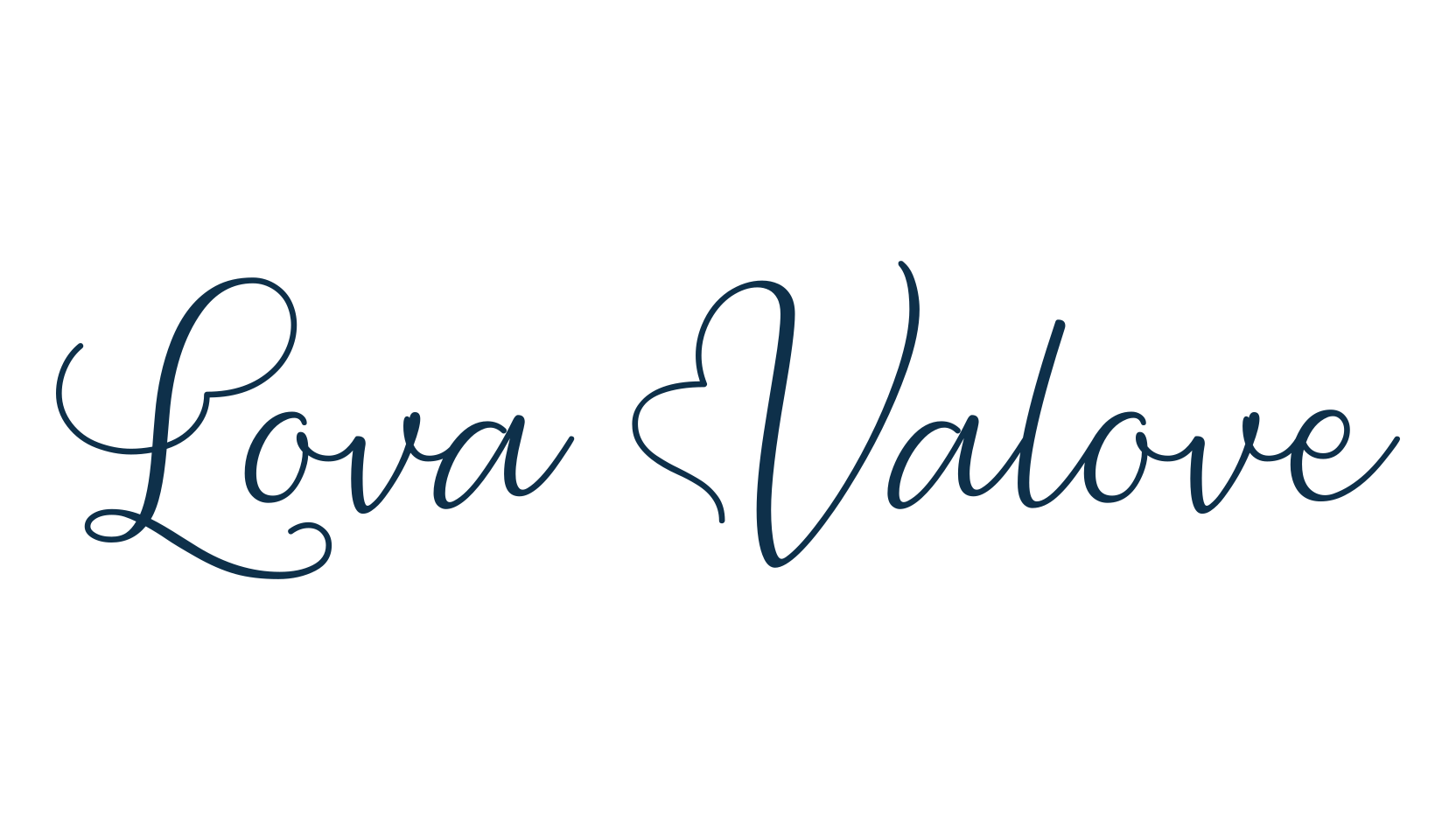 Lova Valove, fancy decorative font preview