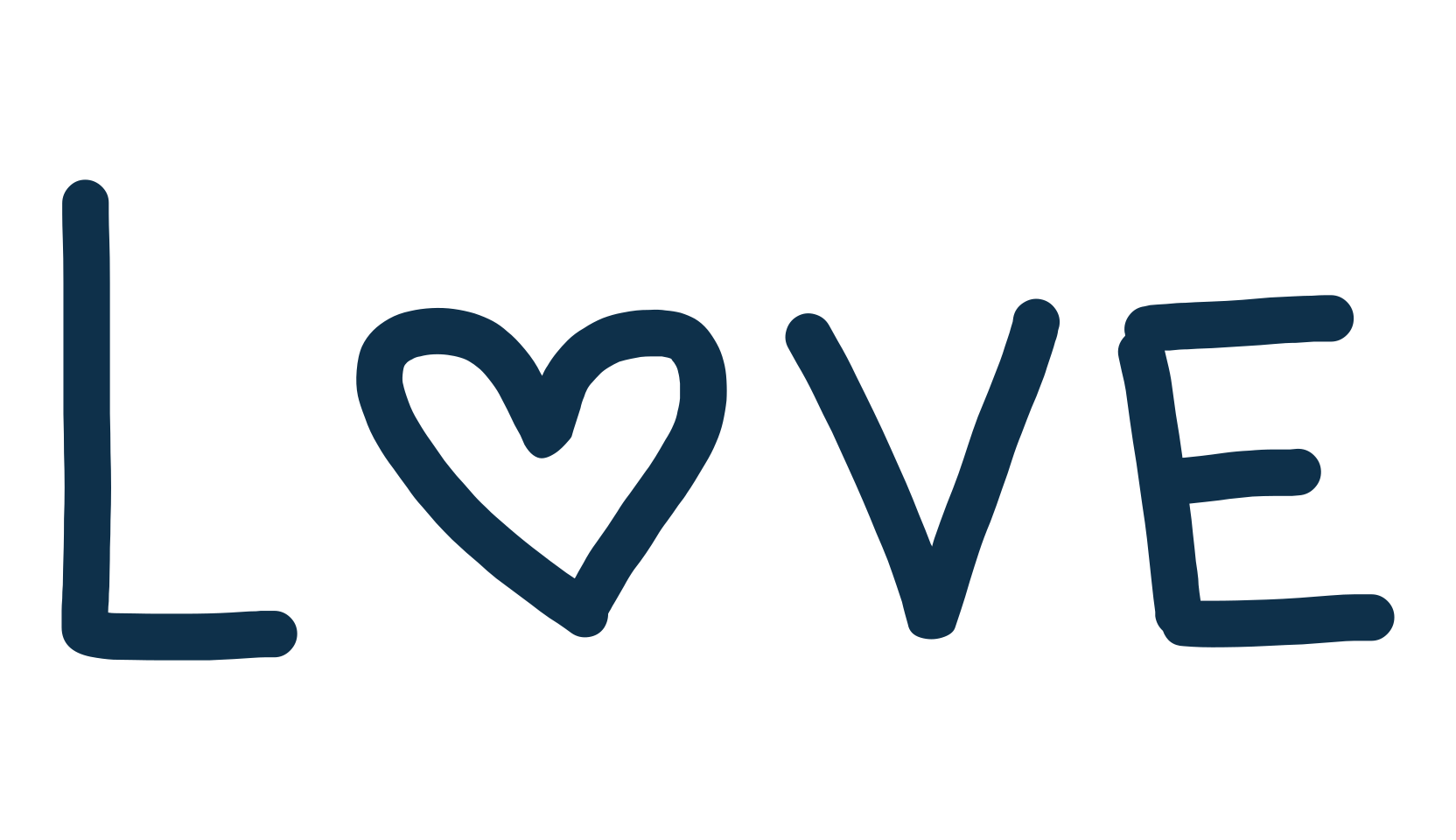 Love (love-3), handwriting font preview