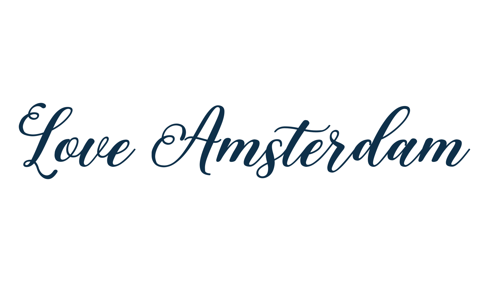 Love Amsterdam, script calligraphy fancy decorative font preview