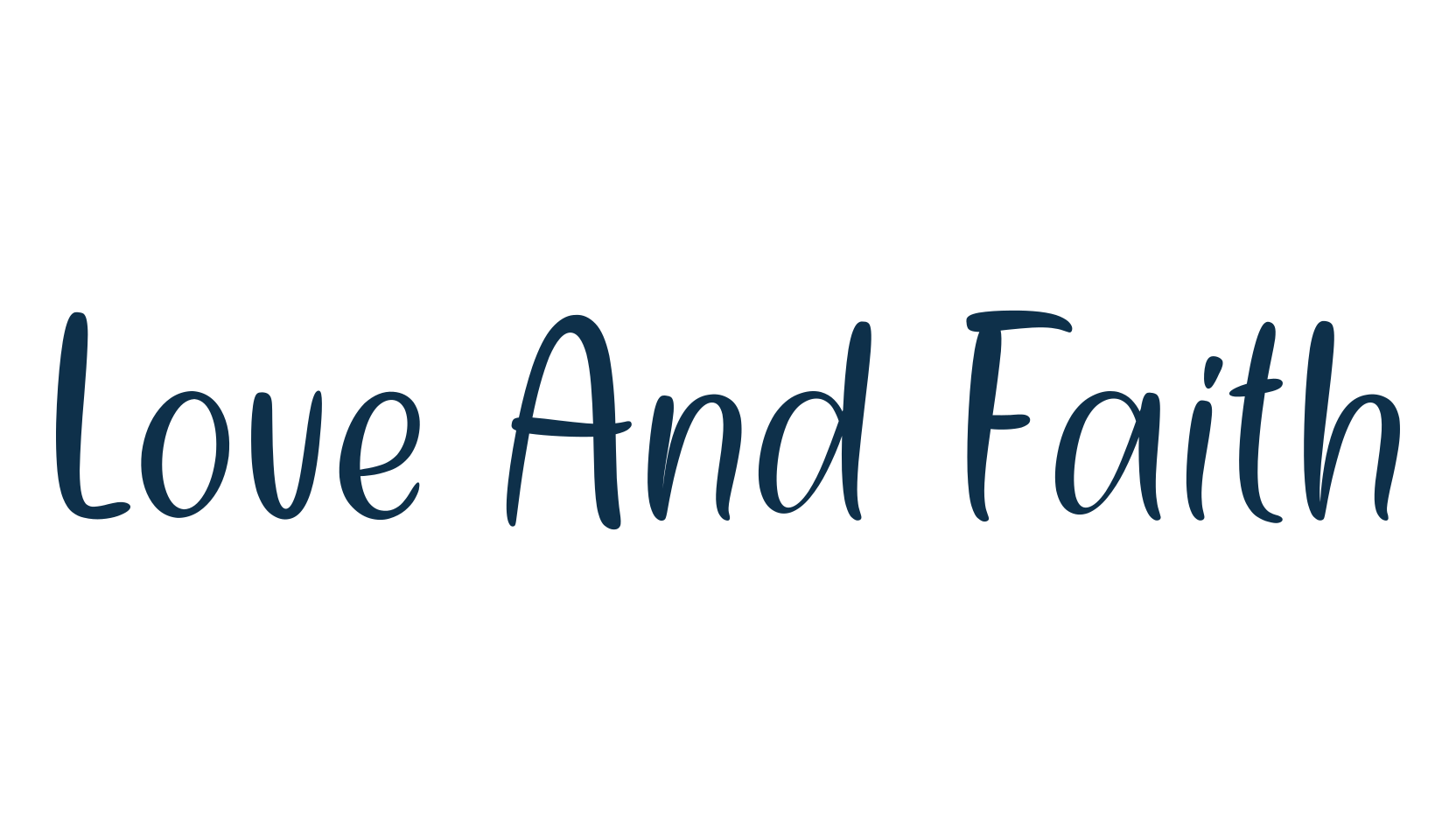 Love And Faith, display market font preview