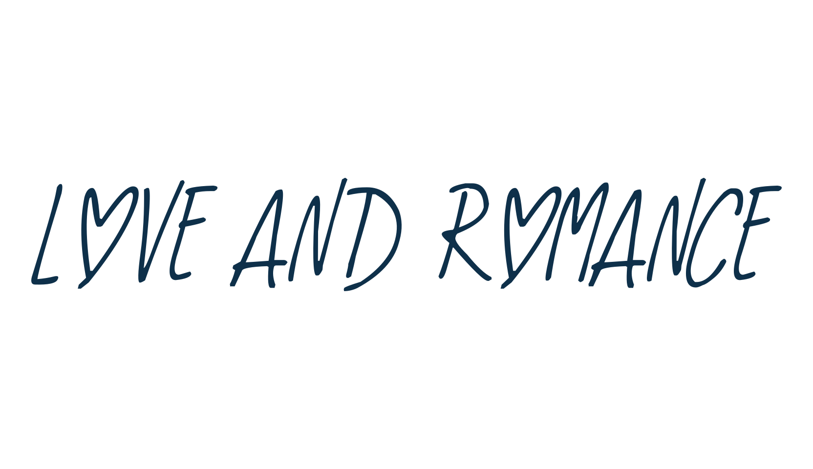 Love And Romance, handwriting font preview