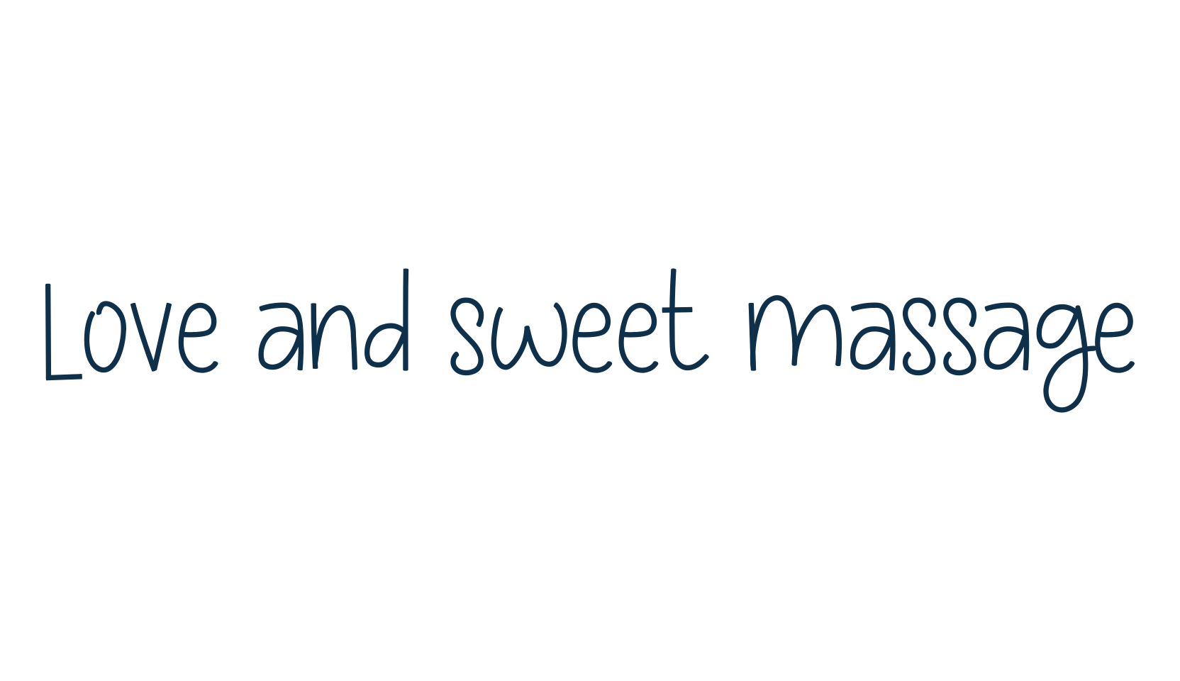 Love and sweet massage, script handwritten fancy decorative calligraphy font preview