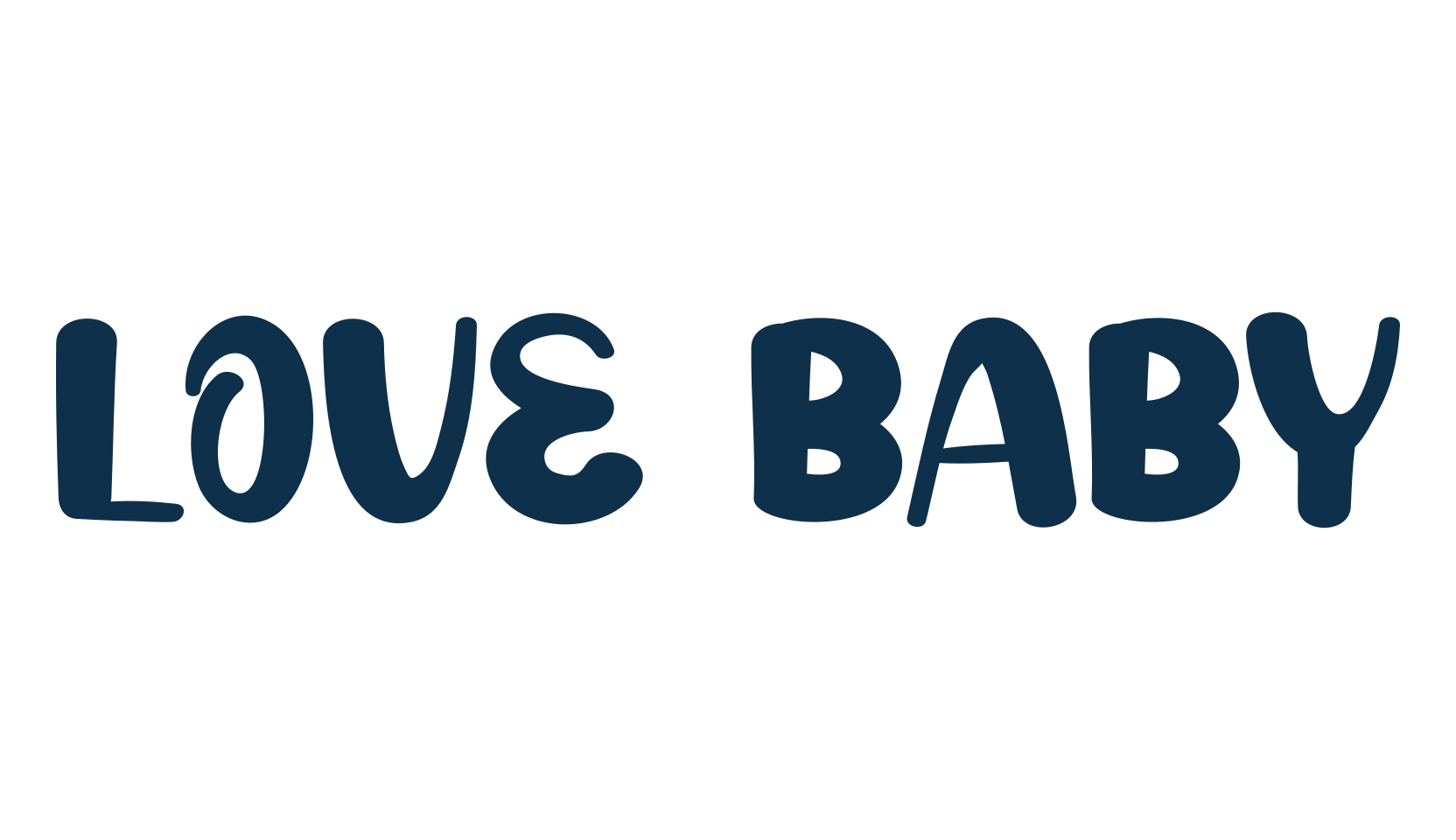 Love Baby, fancy cartoon decorative font preview
