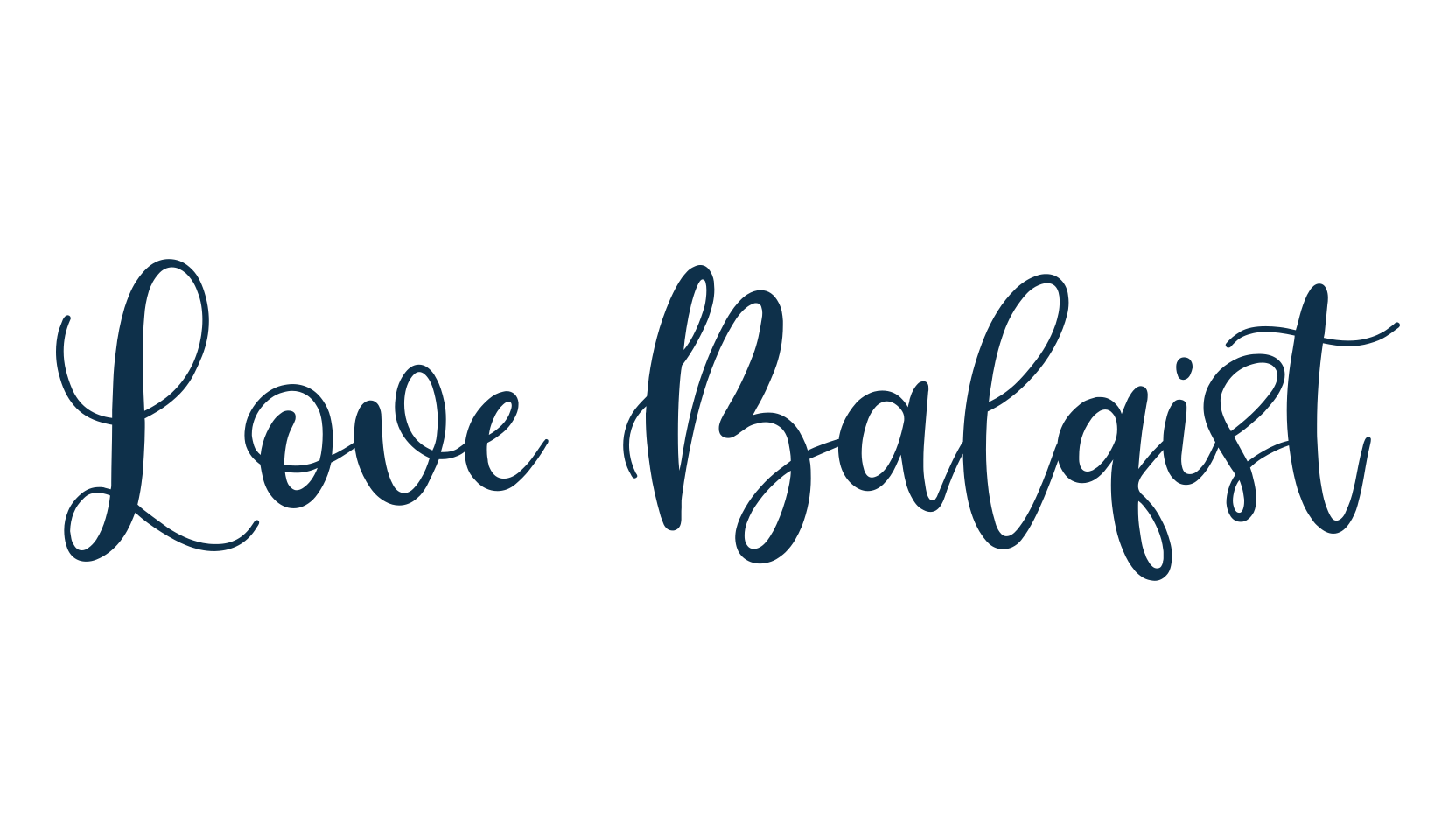 Love Balqist, script calligraphy fancy decorative font preview