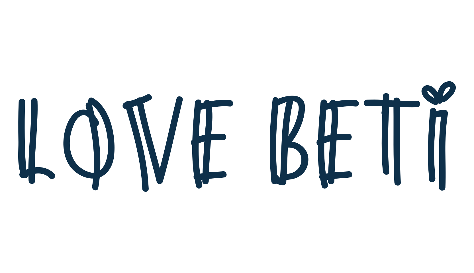 Love Beti, fancy various decorative font preview