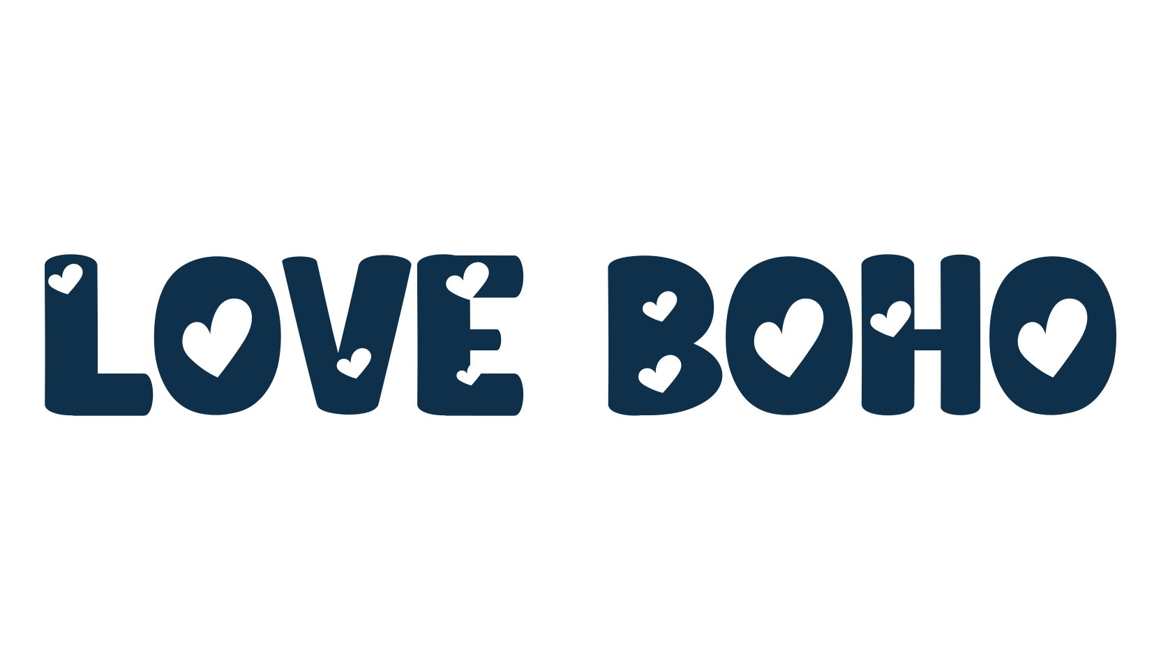 Love Boho, fancy decorative font preview