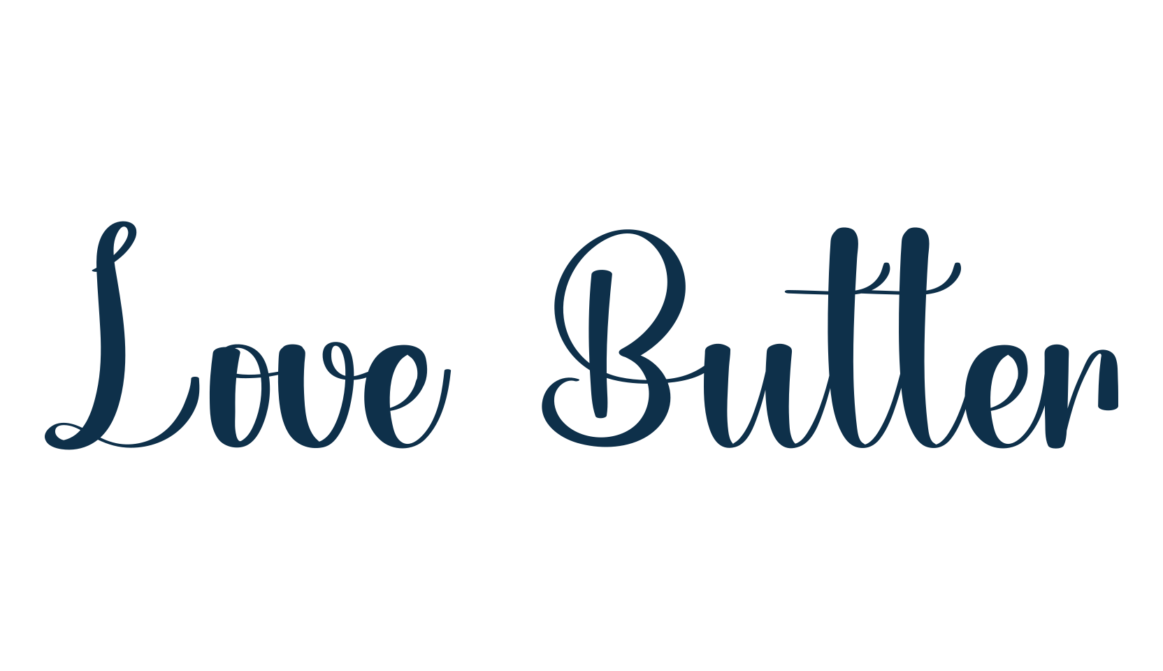 Love Butter, script handwritten fancy decorative calligraphy font preview