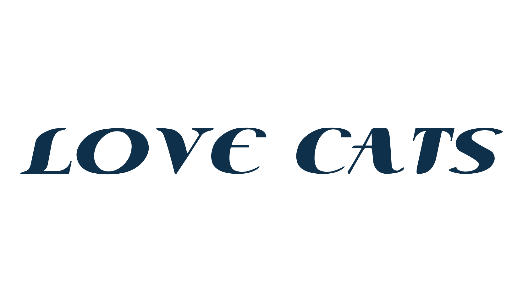 Love Cats, fancy retro decorative font preview
