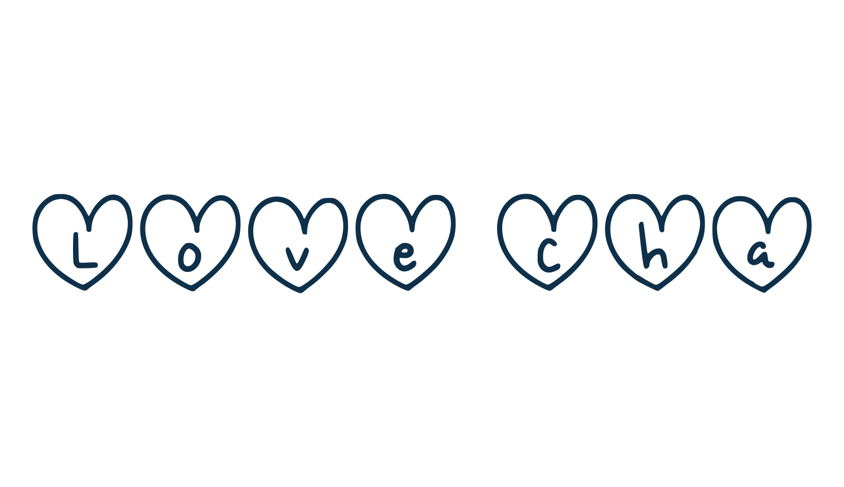 Love Cha, fancy decorative font preview