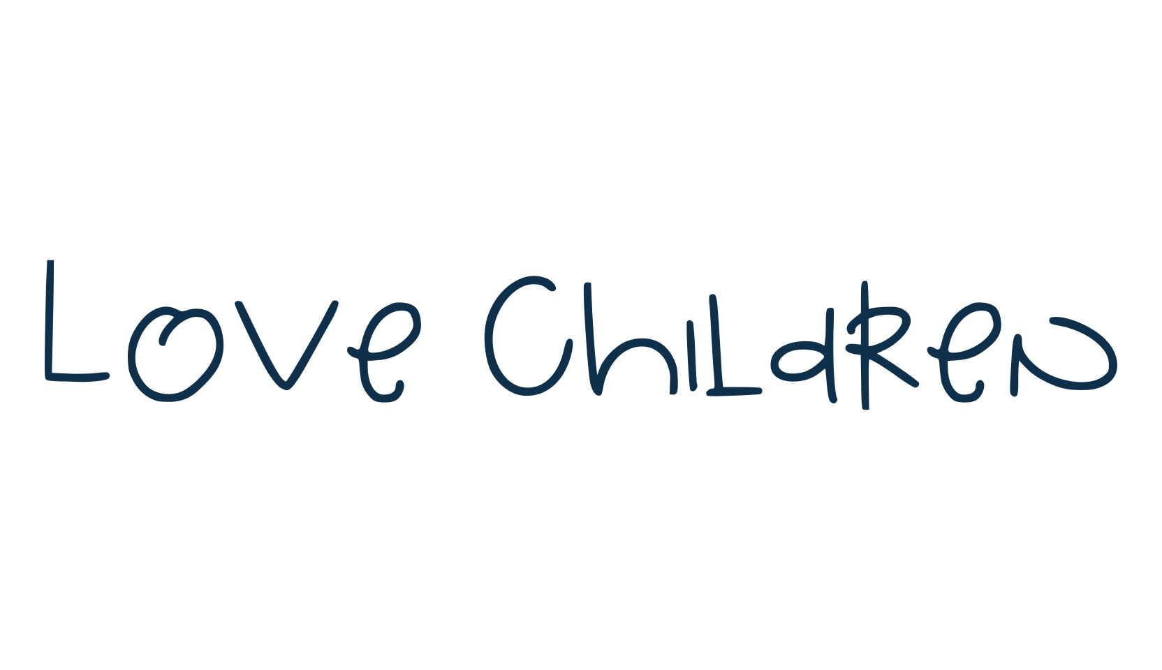 Love Children, fancy decorative font preview