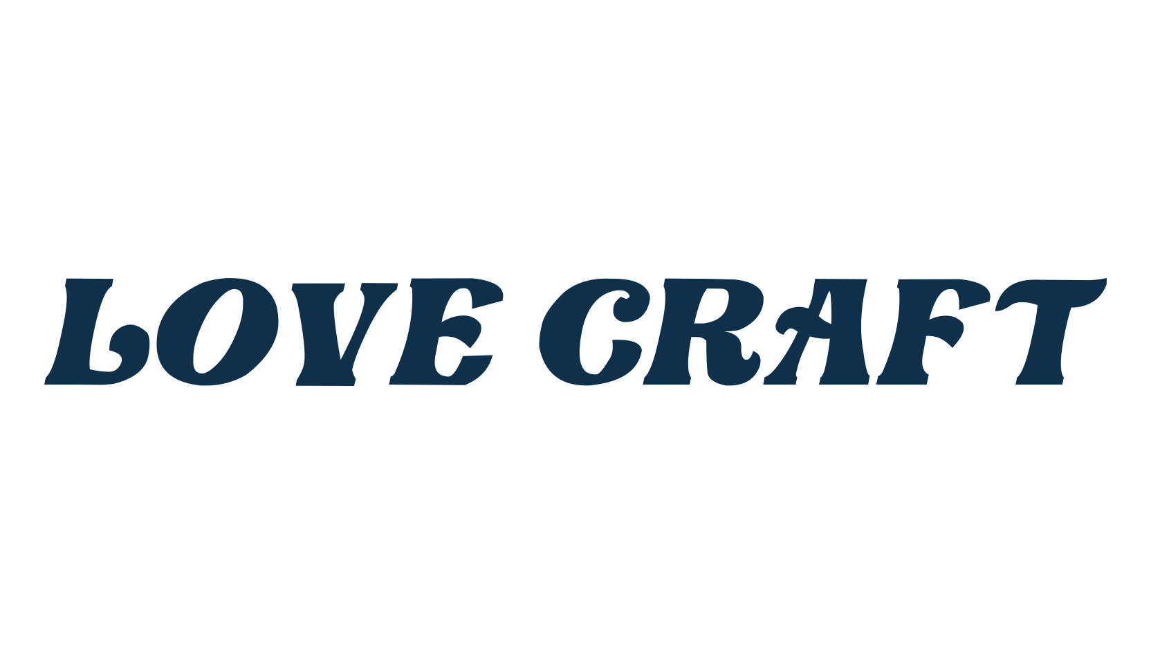 Love Craft, retro font preview