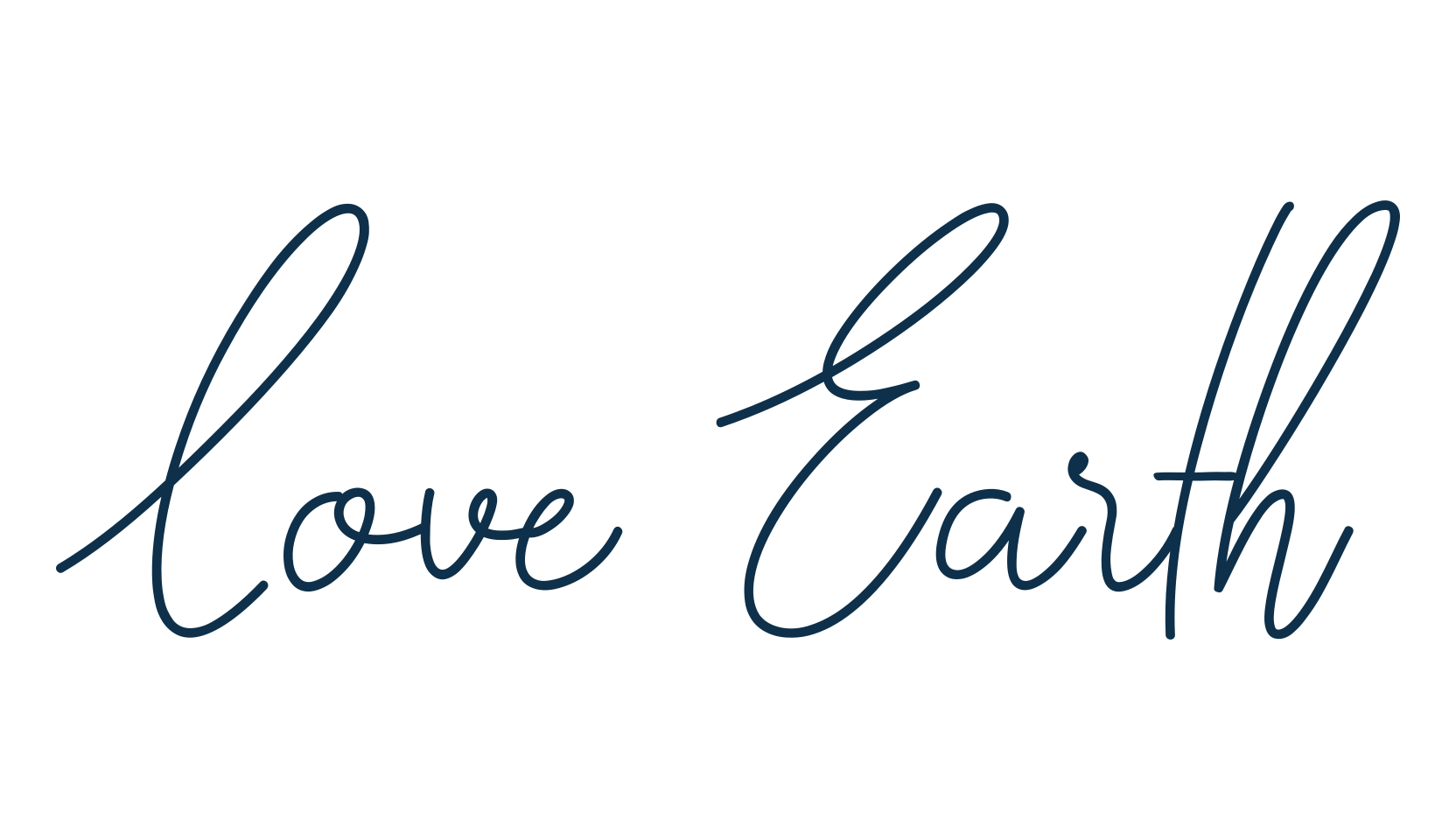 Love Earth, script handwritten fancy decorative calligraphy font preview