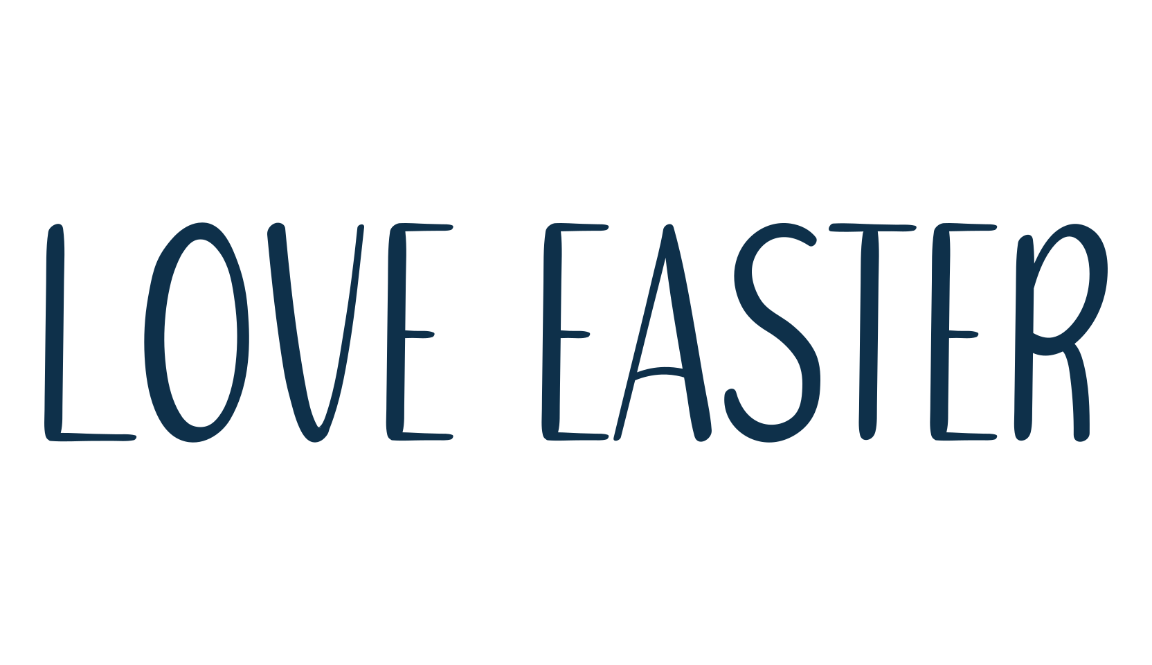 Love Easter, script handwritten fancy decorative calligraphy font preview