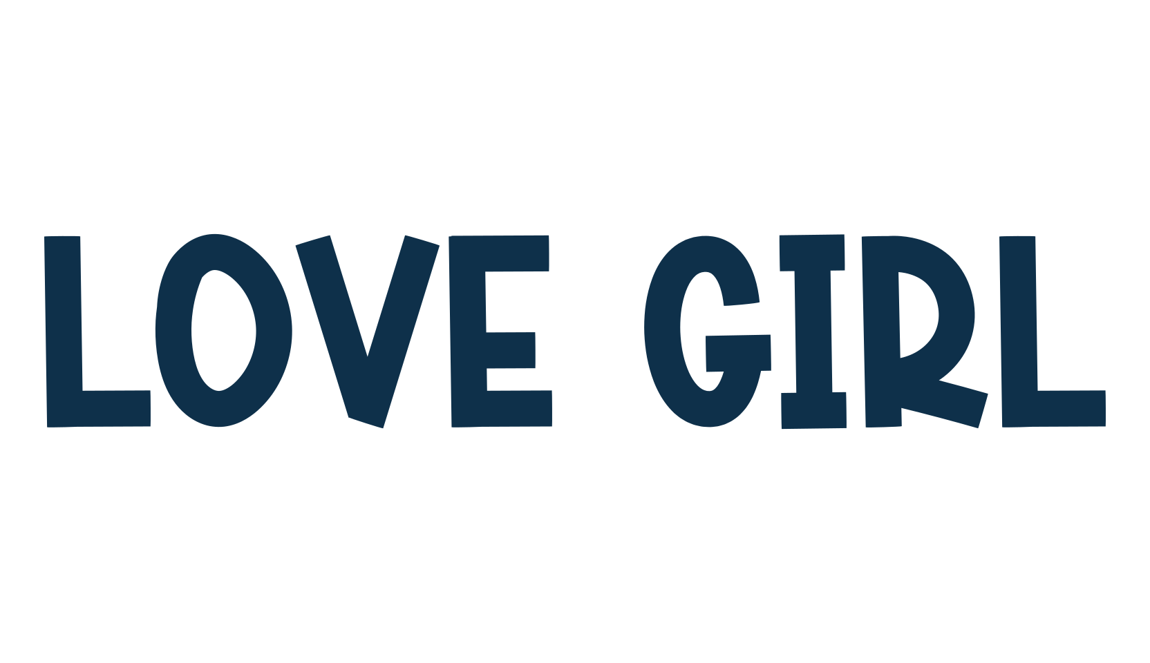 Love Girl, fancy cartoon decorative font preview