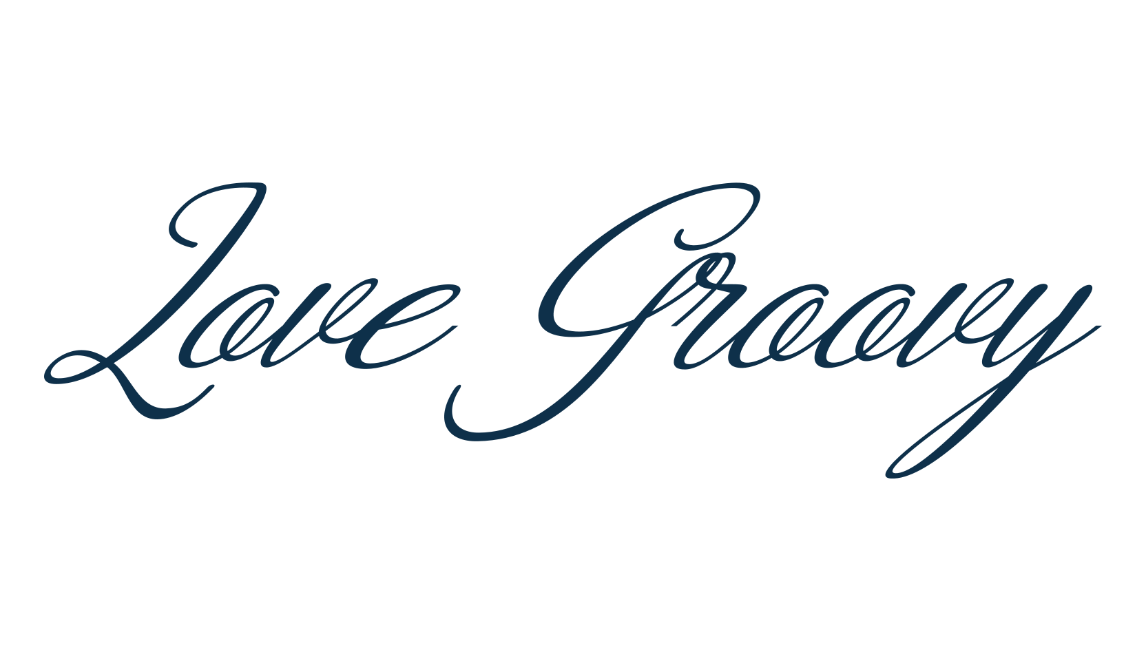 Love Groovy, calligraphy font preview