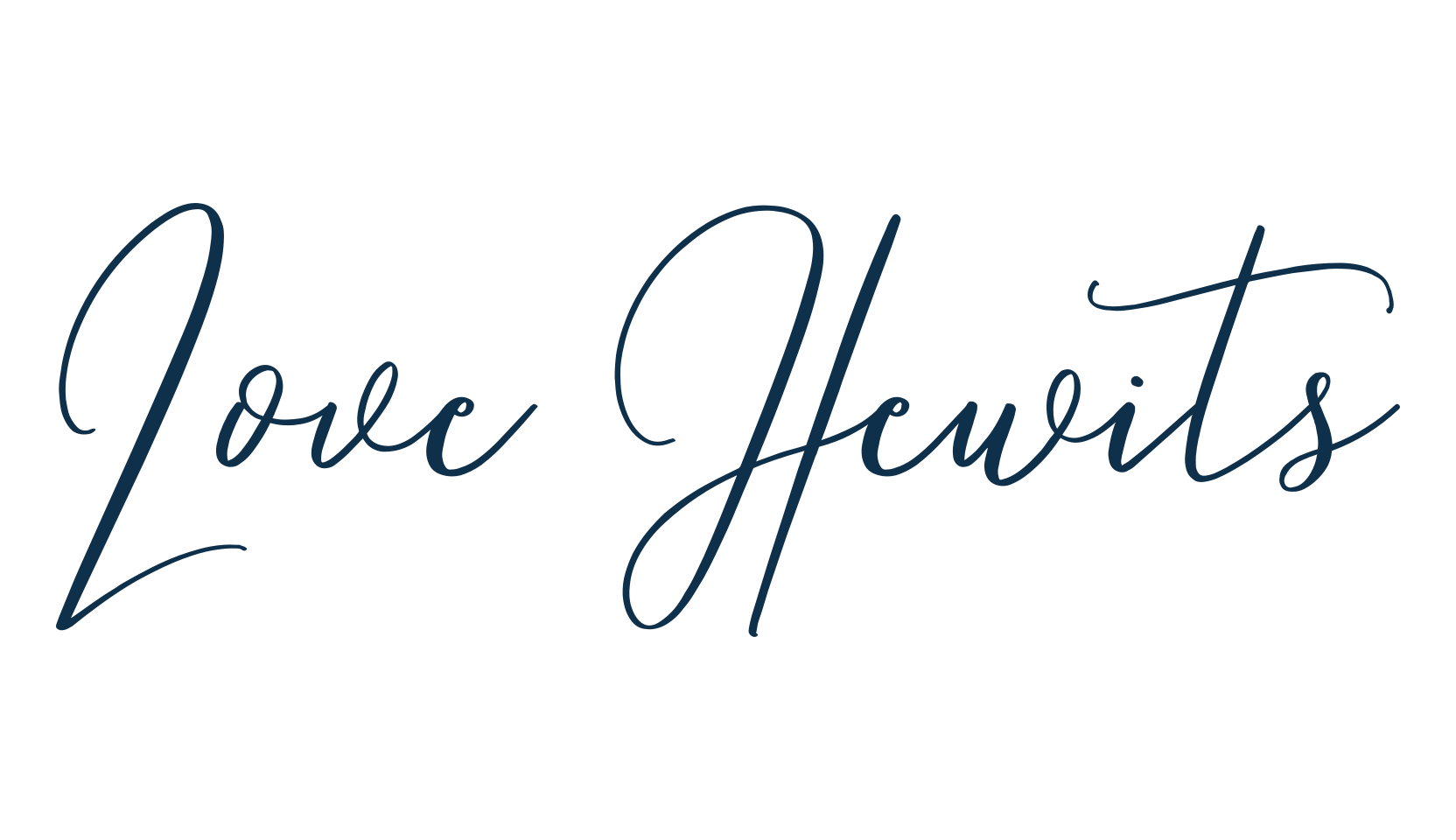 Love Hewits, calligraphy font preview