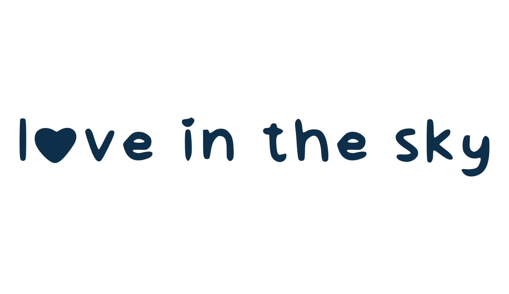 Love In The Sky, script handwritten fancy decorative calligraphy font preview