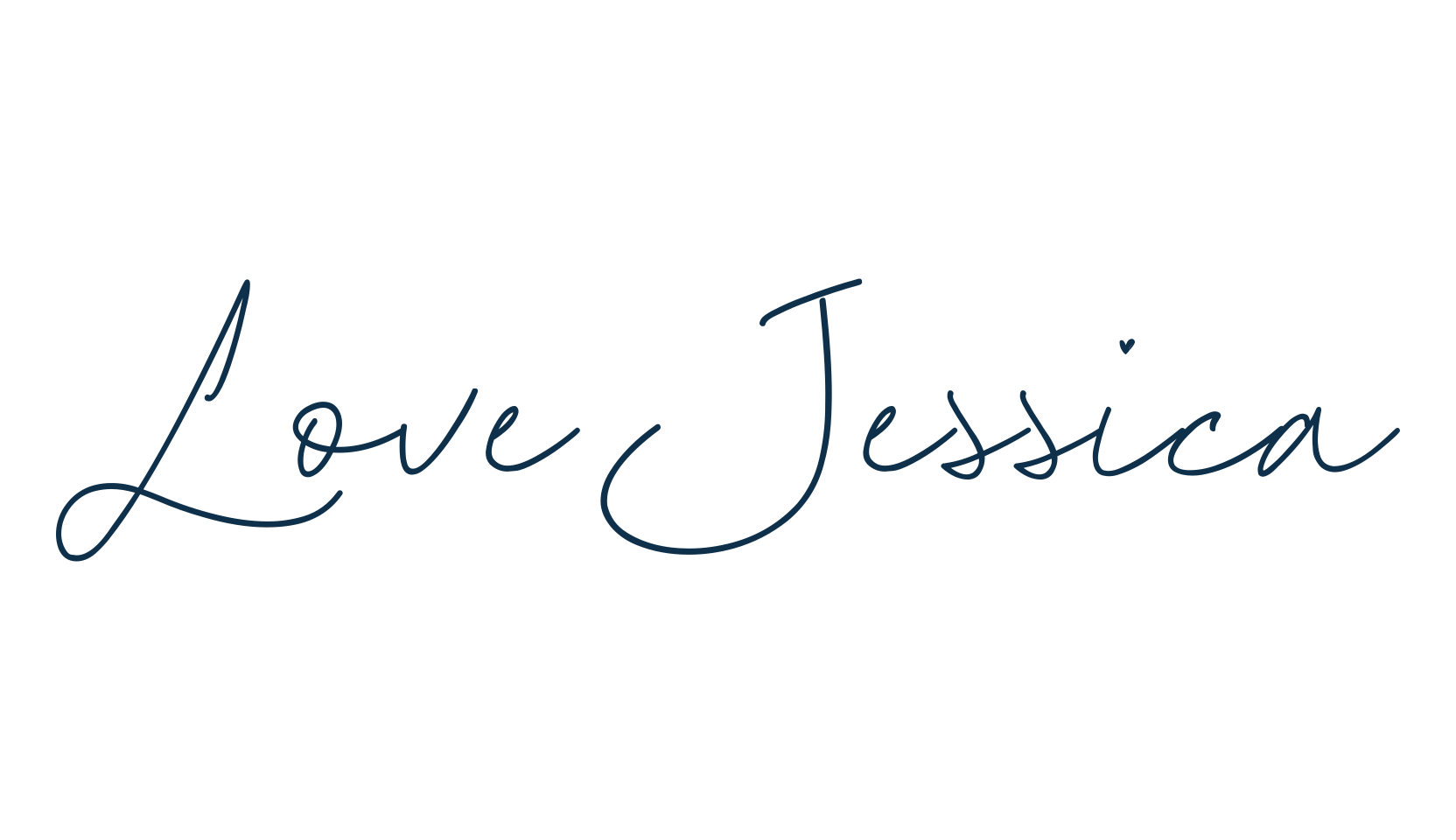 Love Jessica, script handwritten fancy decorative calligraphy font preview