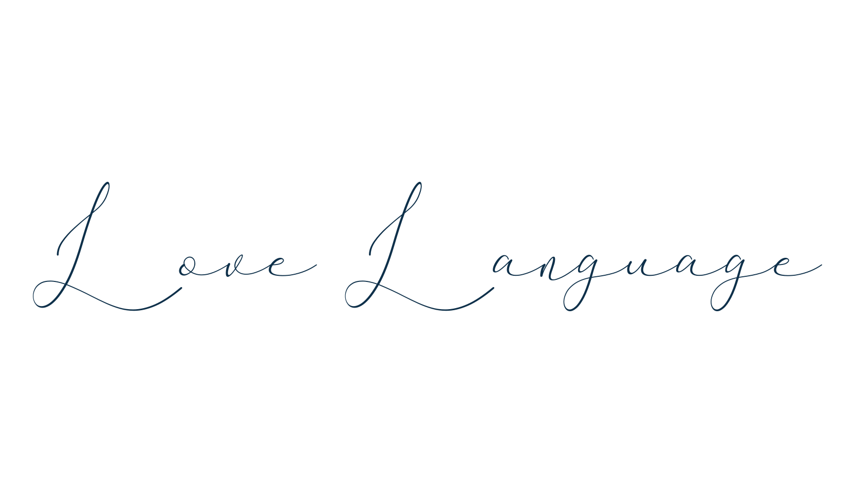 Love Language, calligraphy font preview