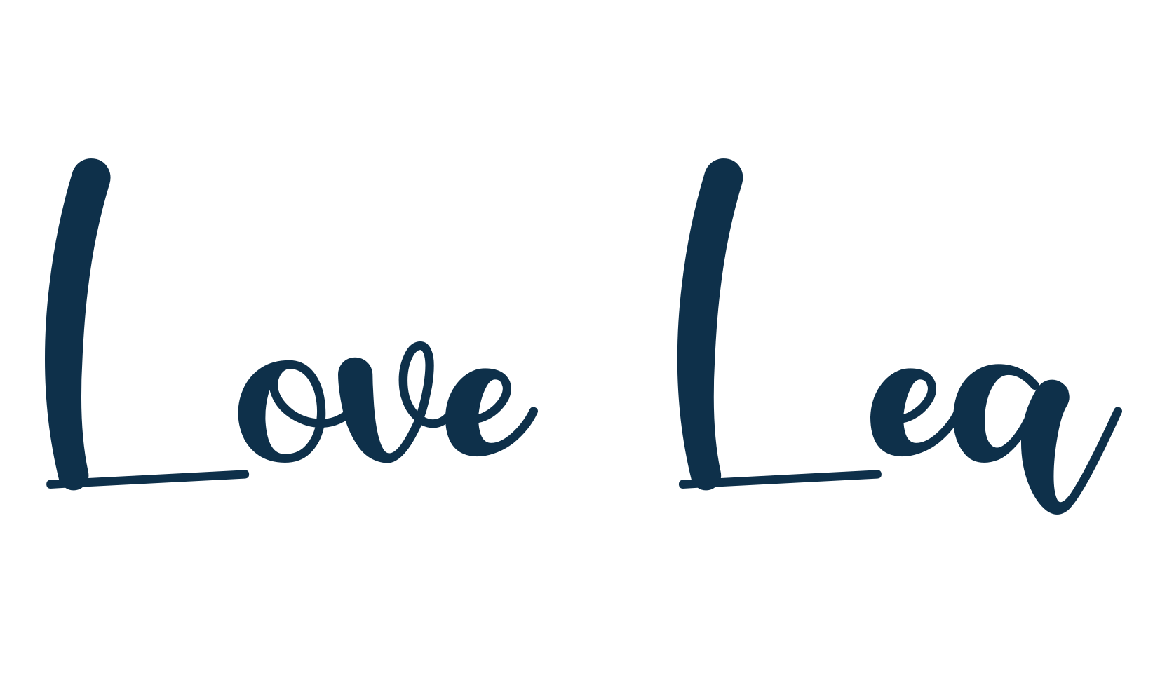 Love Lea, fancy decorative font preview