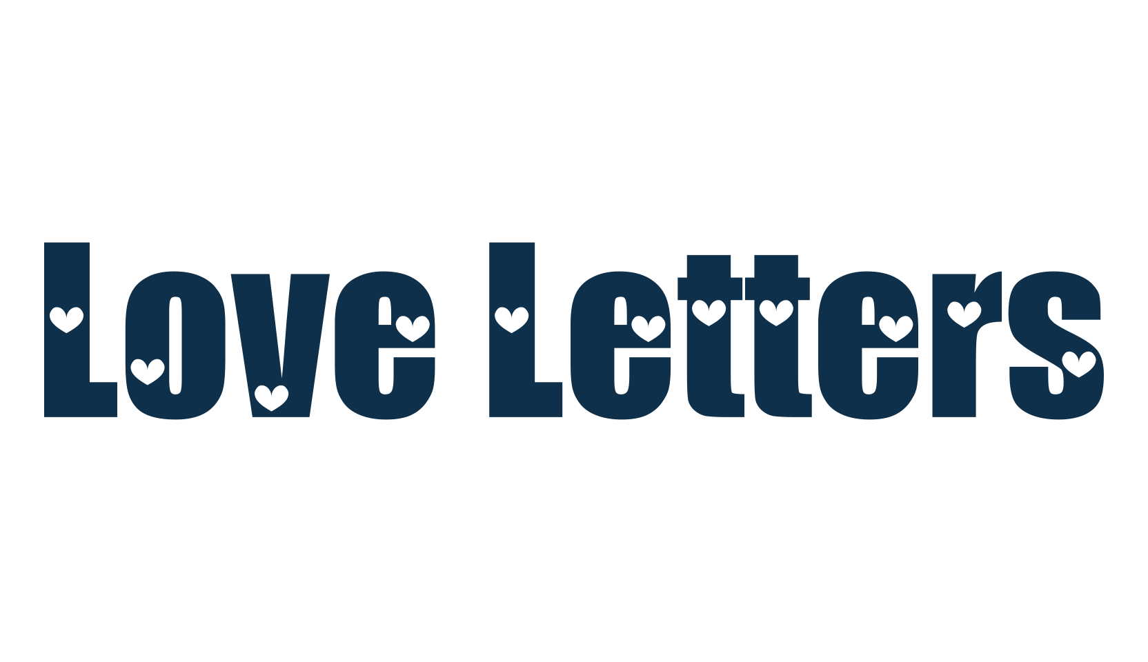 Love Letters (love-letters), fancy decorative font preview