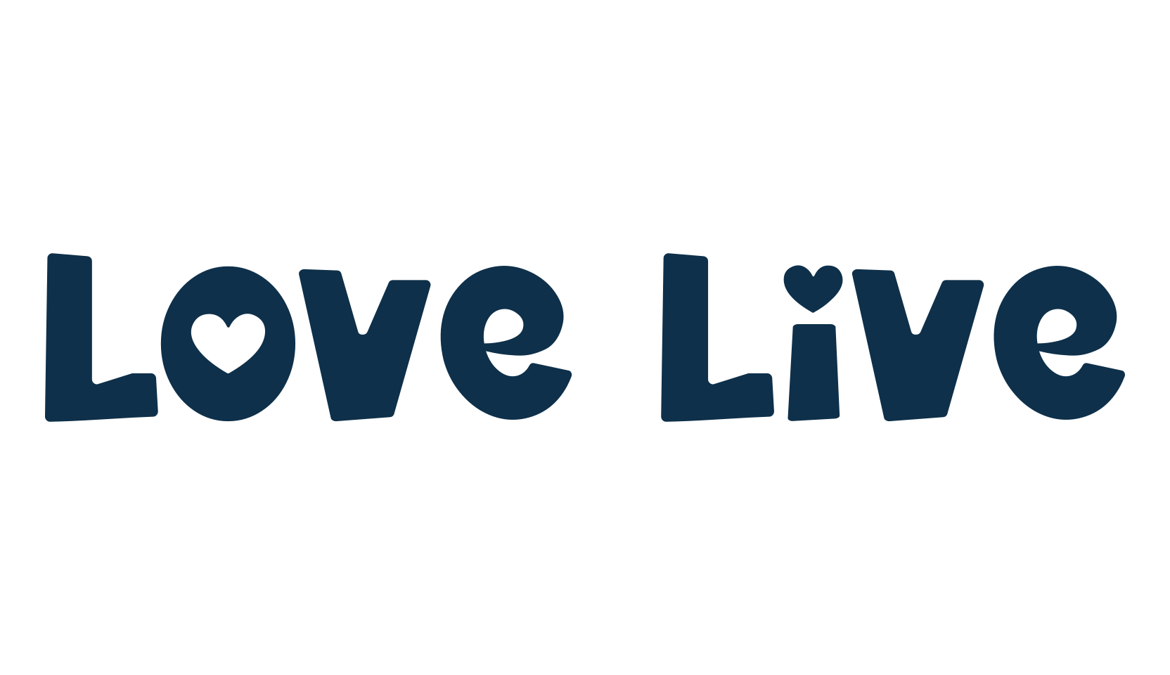 Love Live, fancy decorative font preview