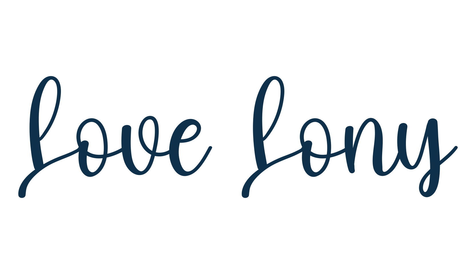 Love Lony, script calligraphy fancy decorative font preview