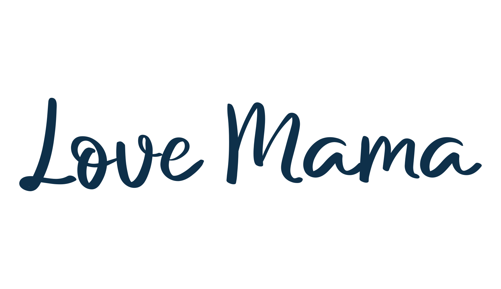 Love Mama, calligraphy font preview