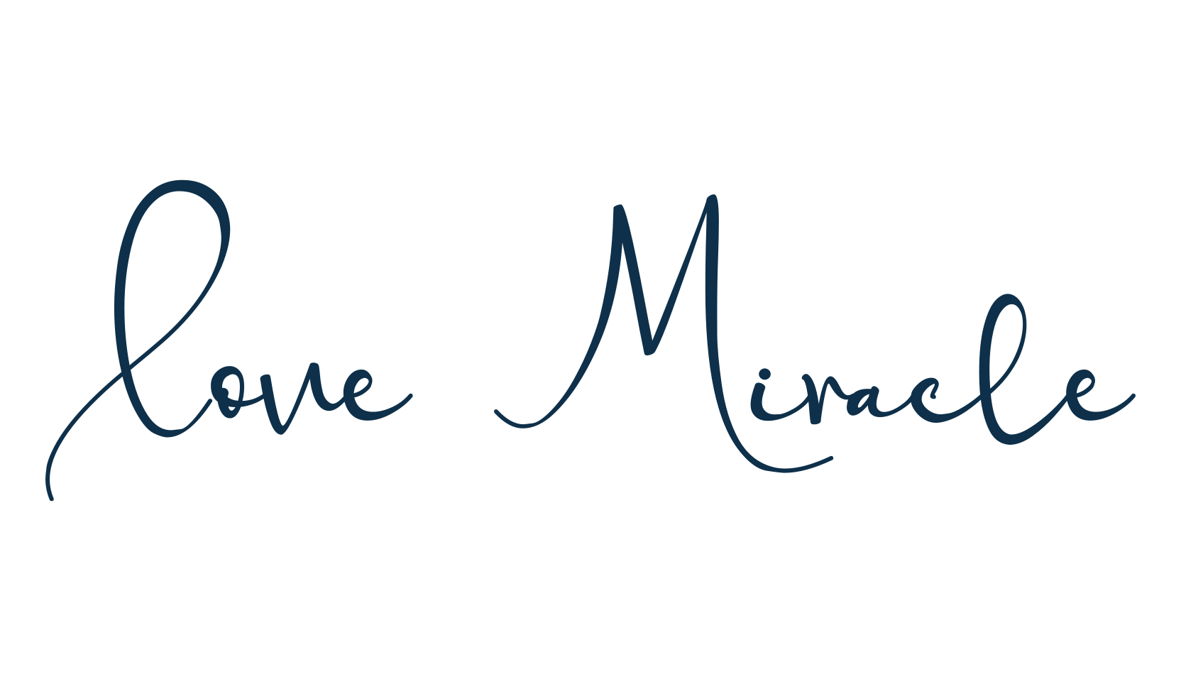 Love Miracle, handwriting font preview