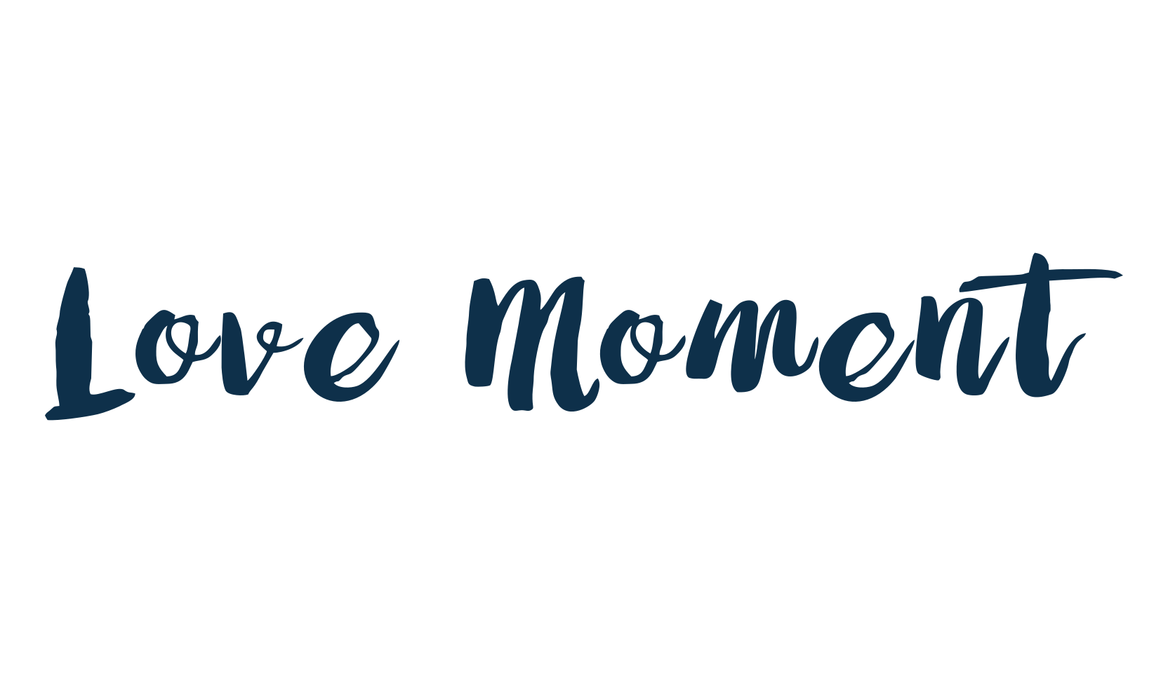 Love Moment, script brush fancy decorative calligraphy font preview