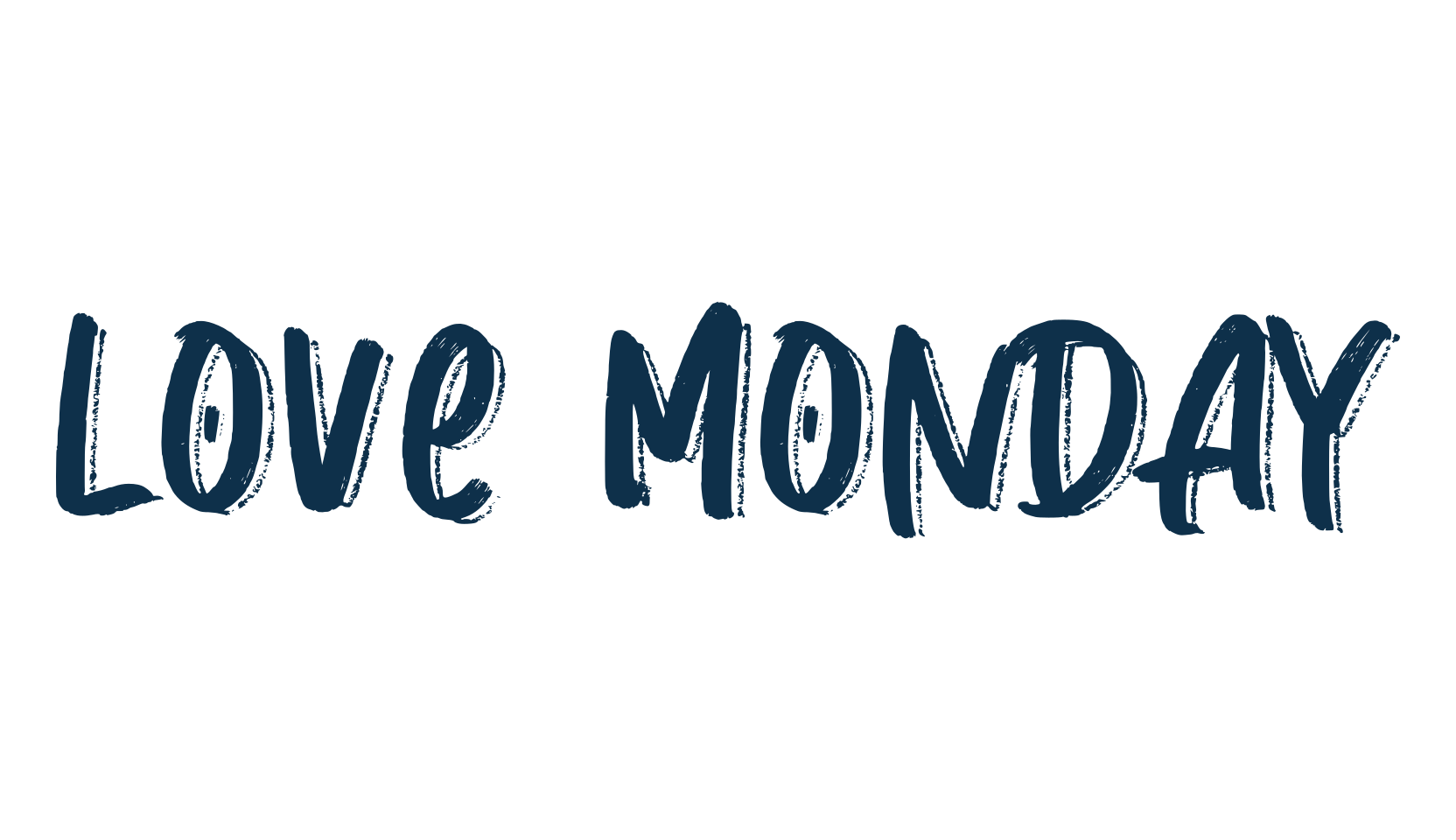 Love Monday, brush font preview