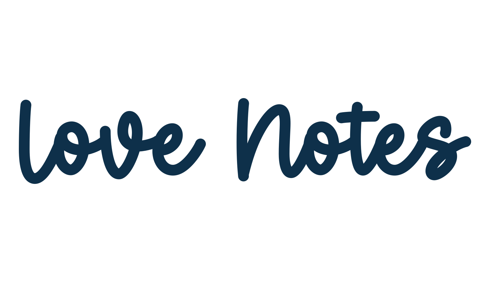 Love Notes, handwriting font preview