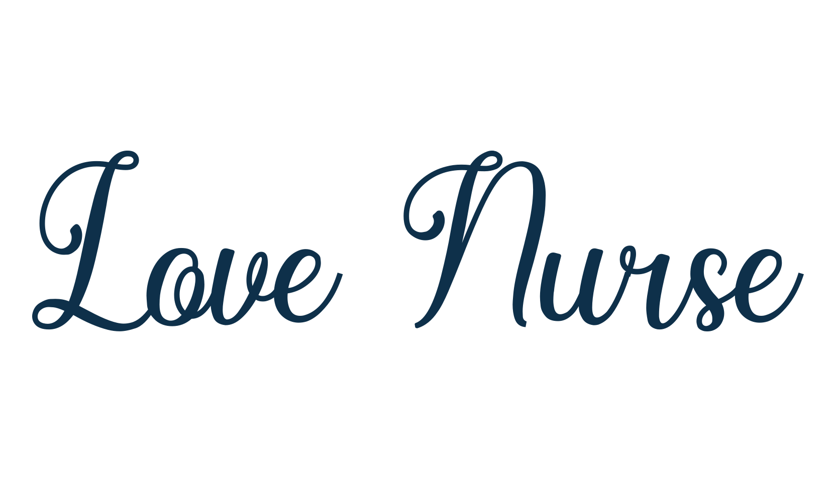 Love Nurse, calligraphy font preview