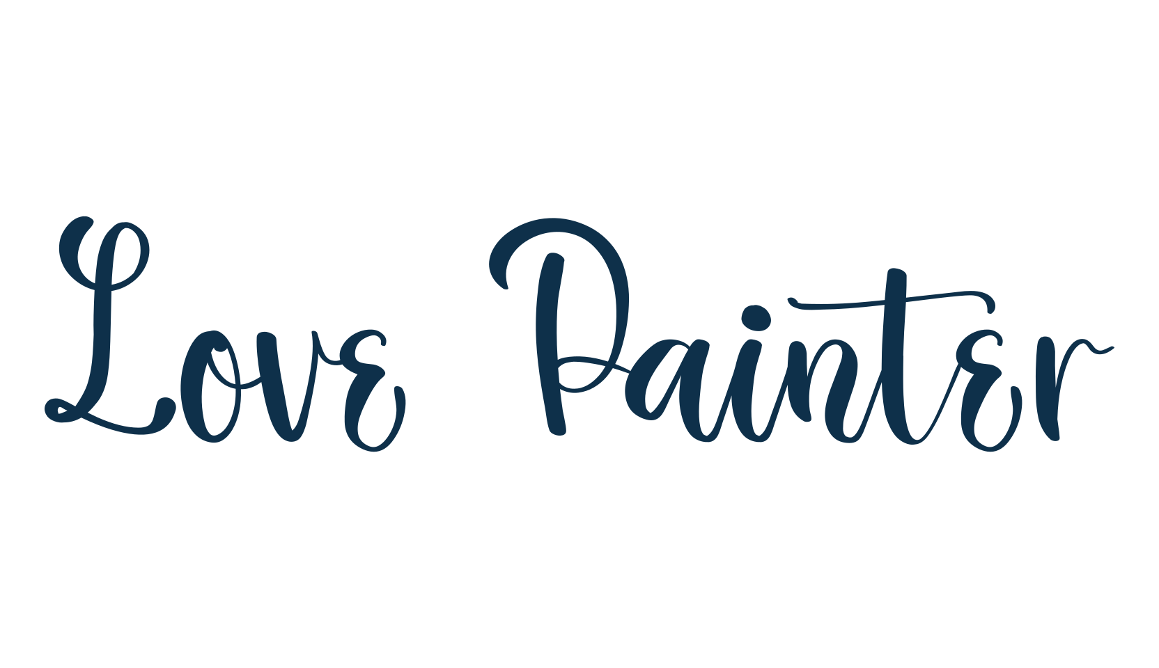 Love Painter, fancy various decorative script calligraphy font preview