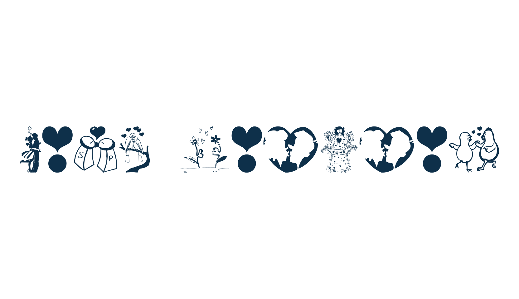 Love Poision, fancy decorative font preview