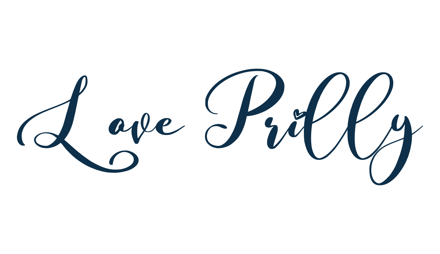 Love Prilly, script calligraphy fancy decorative font preview