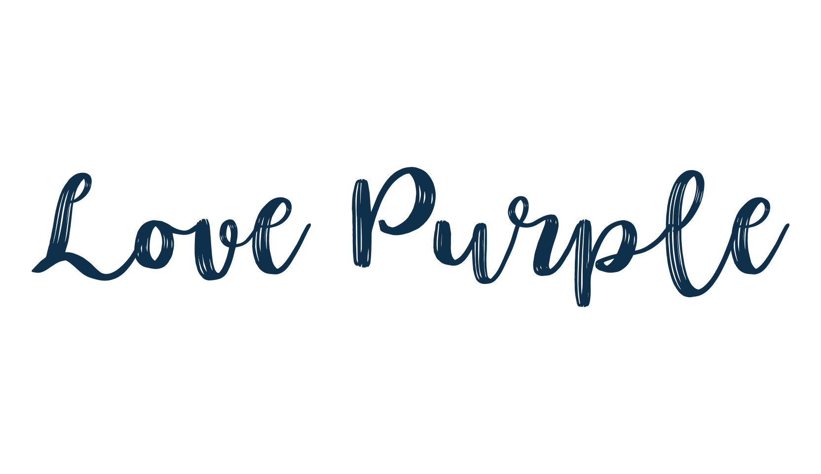 Love Purple, script brush fancy decorative calligraphy font preview