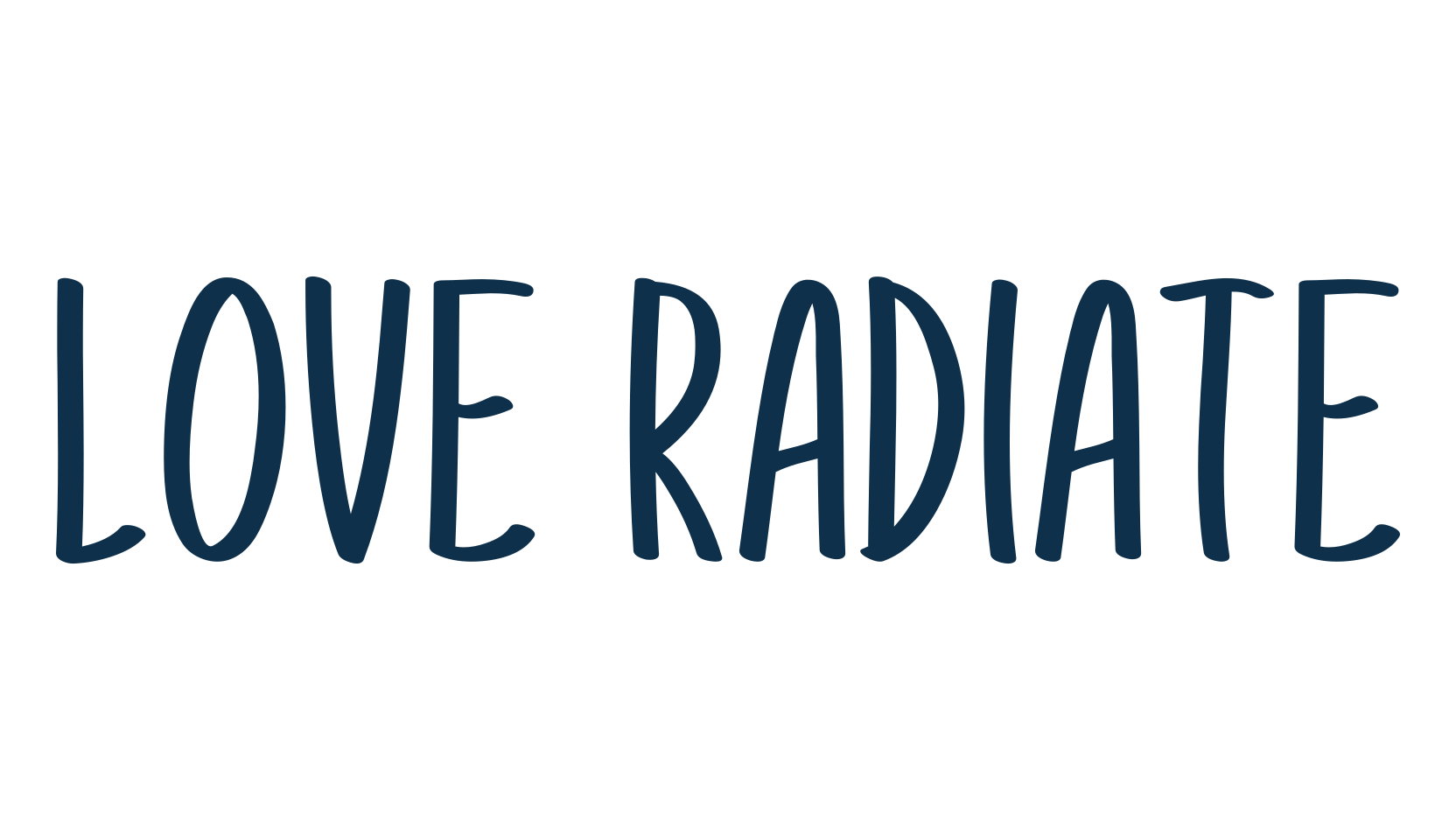 Love Radiate, script handwritten fancy decorative calligraphy font preview