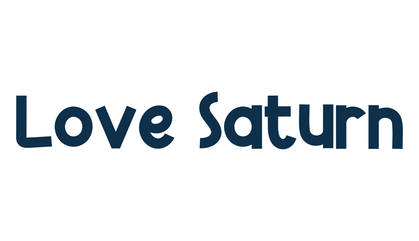 Love Saturn, cartoon font preview