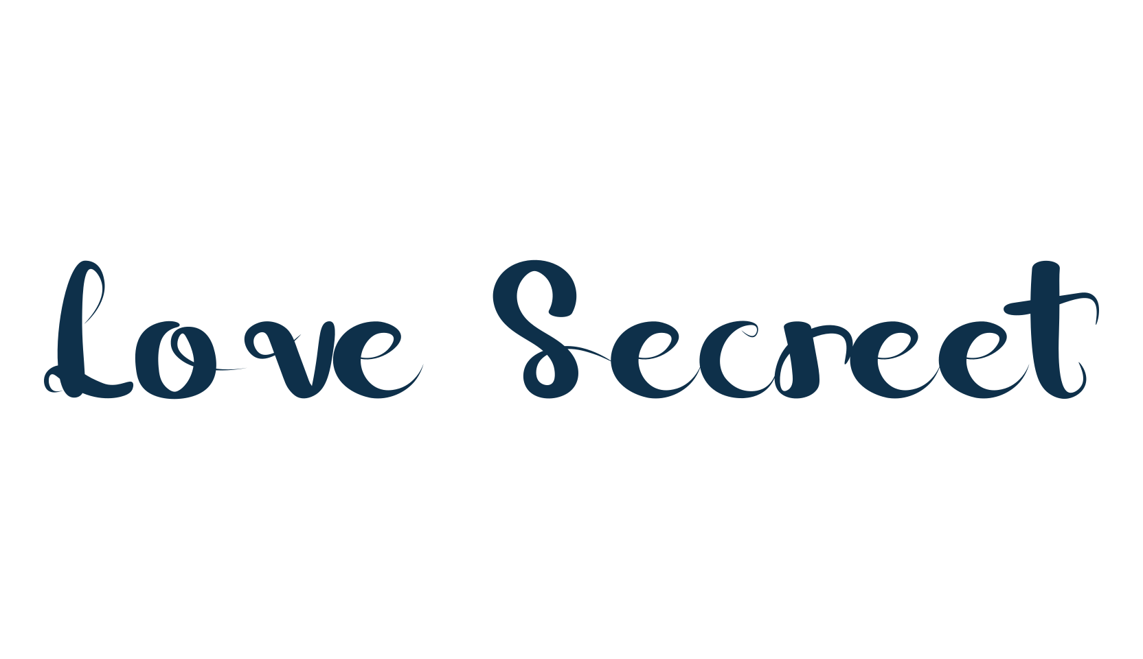 Love Secreet, fancy decorative font preview