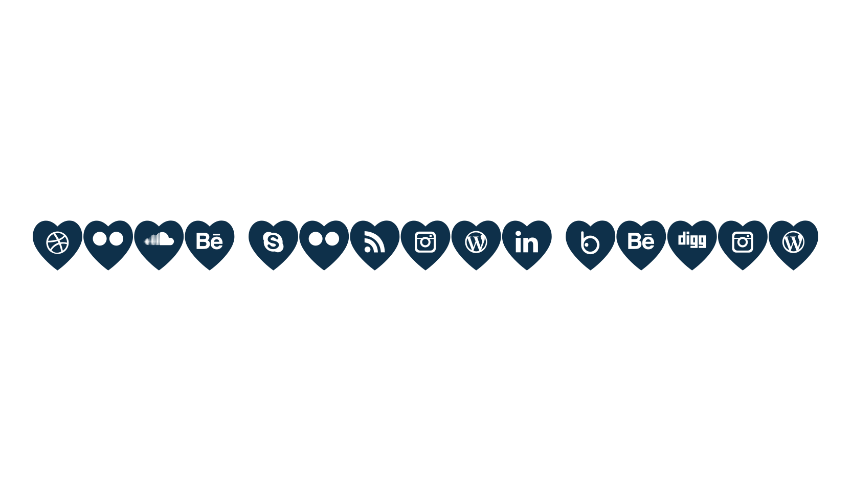 Love Social Media, fancy decorative font preview