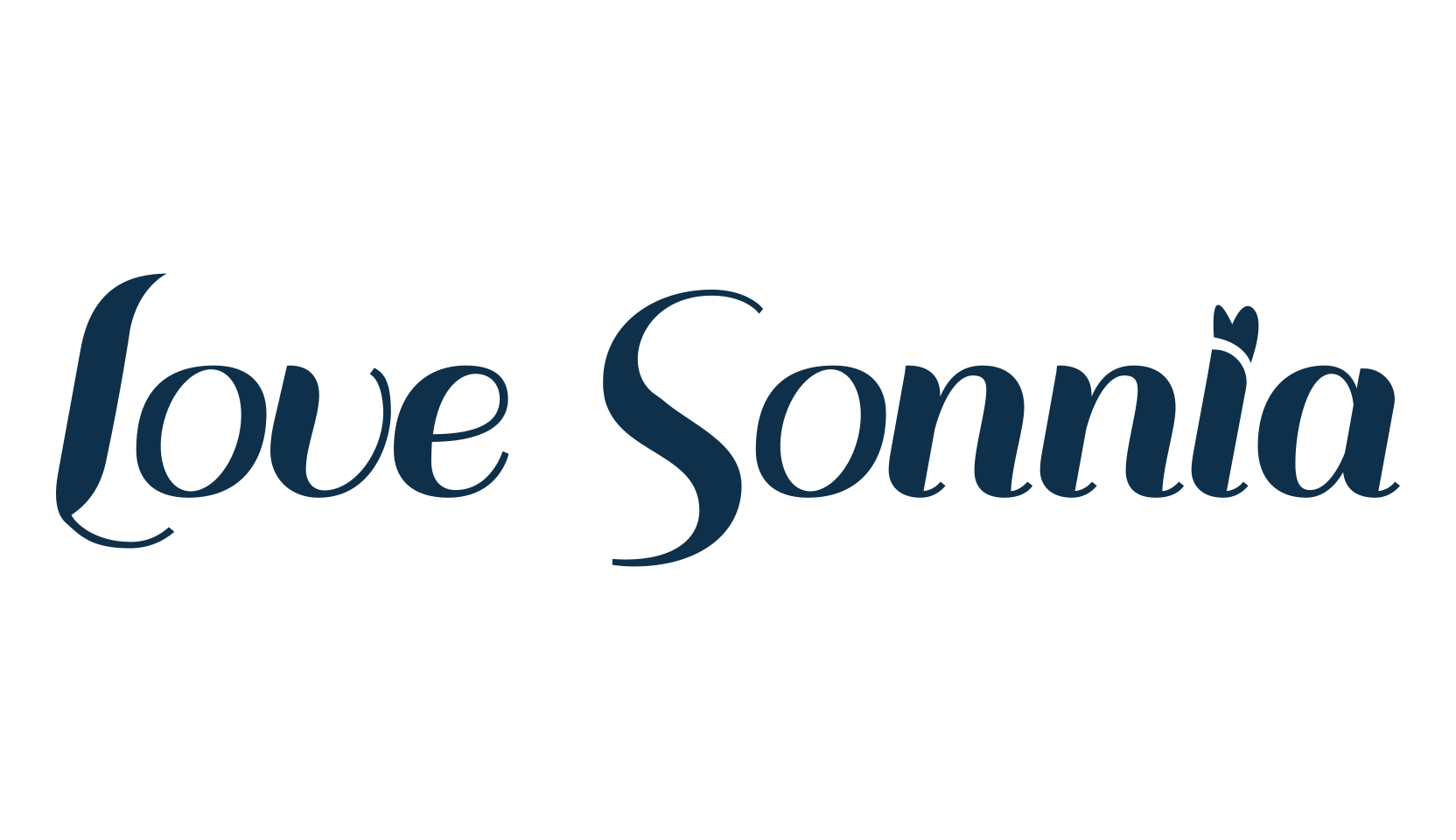 Love Sonnia, fancy decorative font preview
