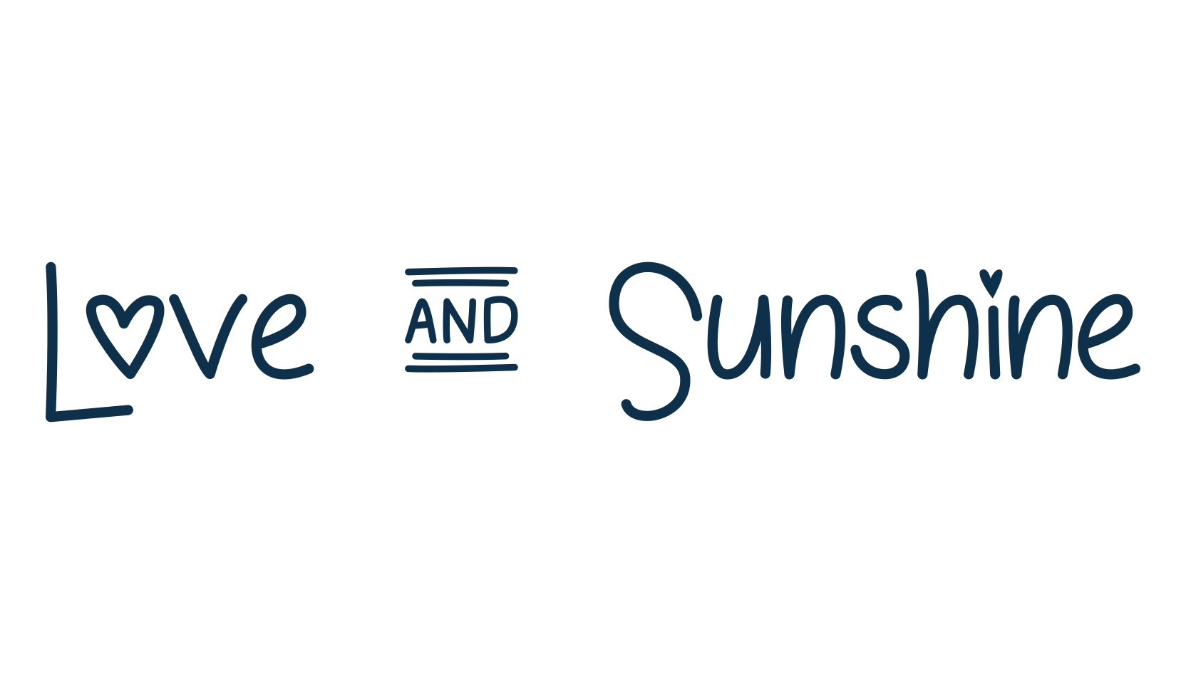 Love & Sunshine, script handwritten fancy decorative calligraphy font preview