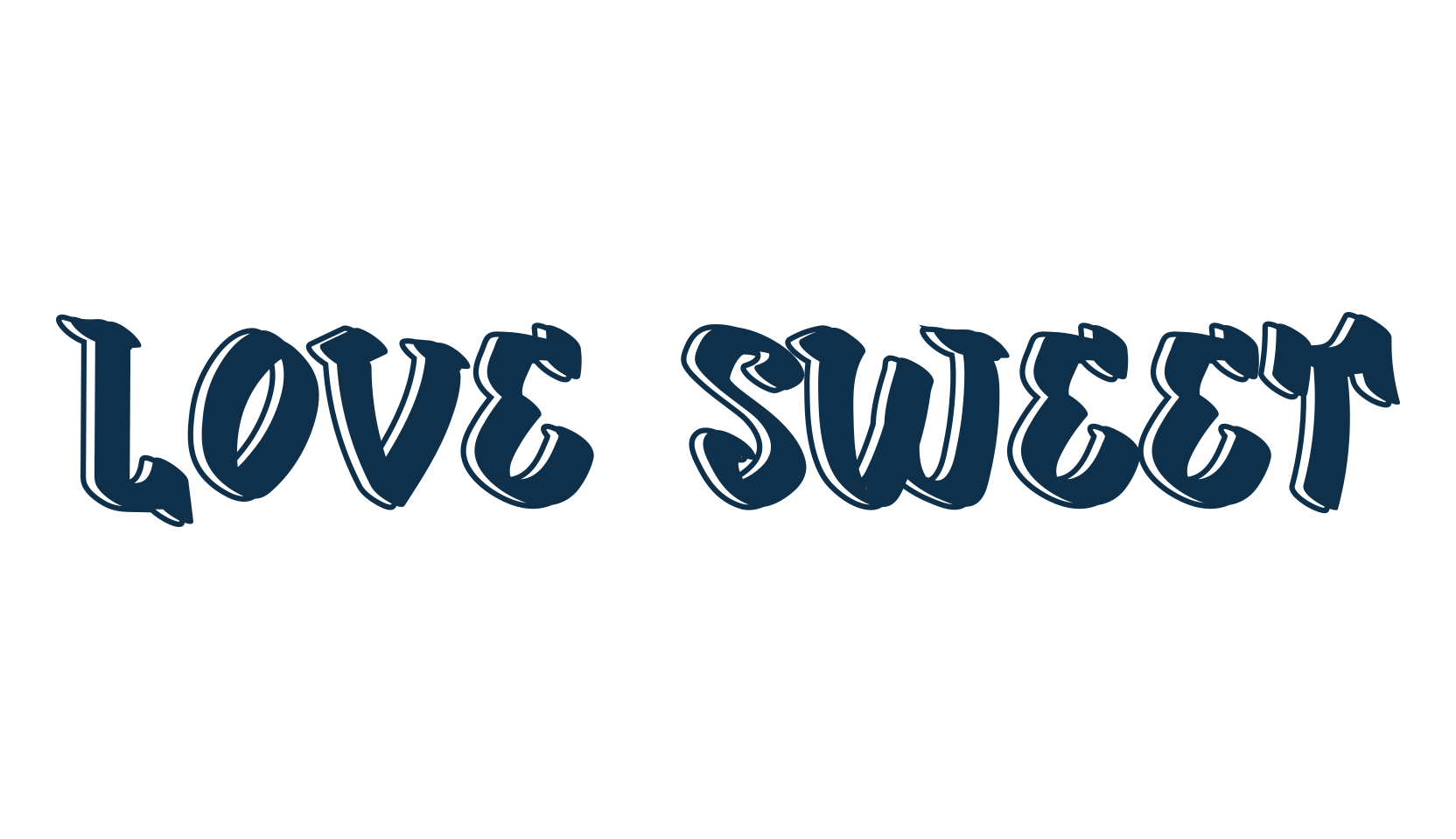 Love Sweet, script graffiti fancy decorative calligraphy font preview