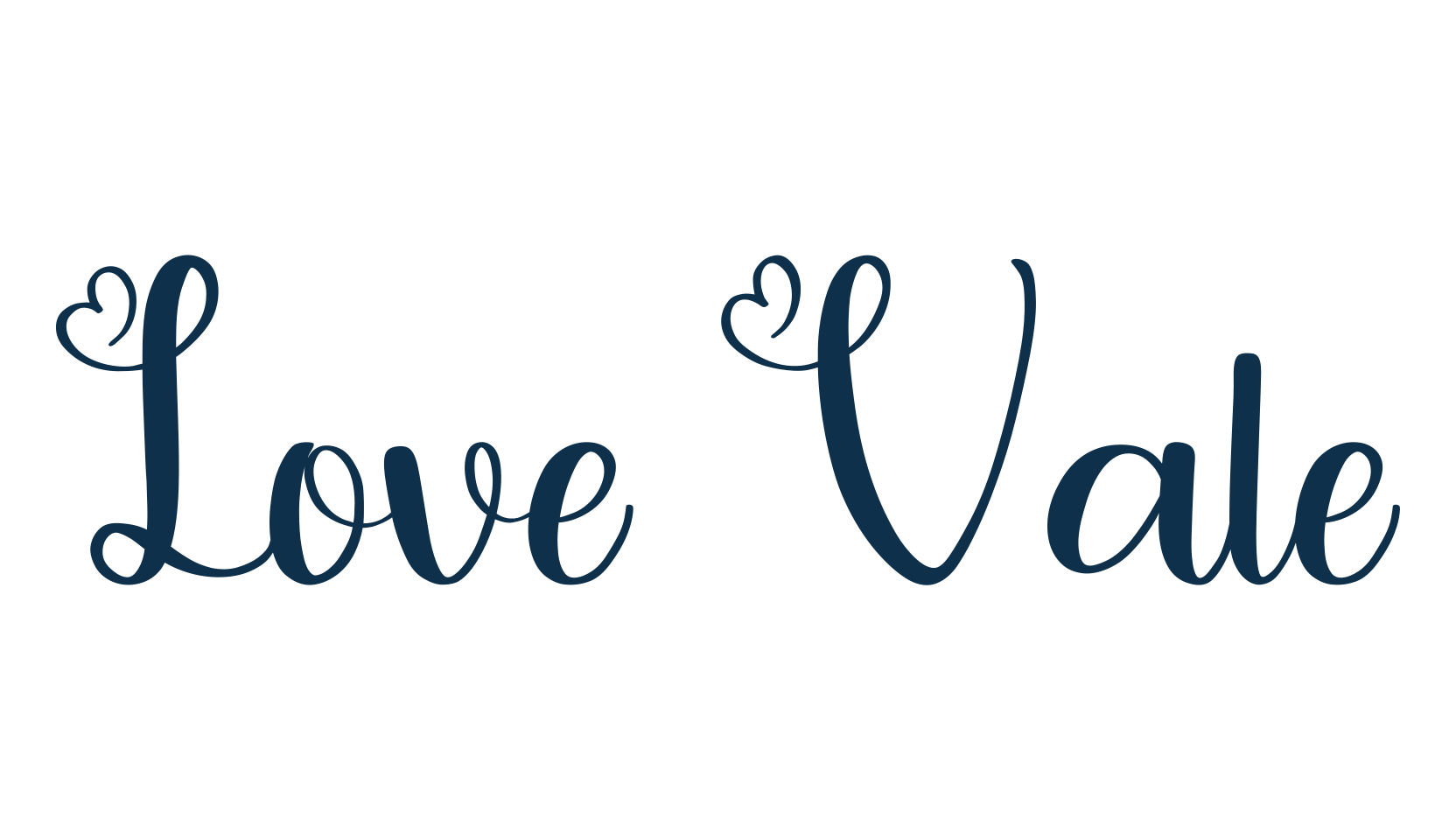 Love Vale, display market font preview
