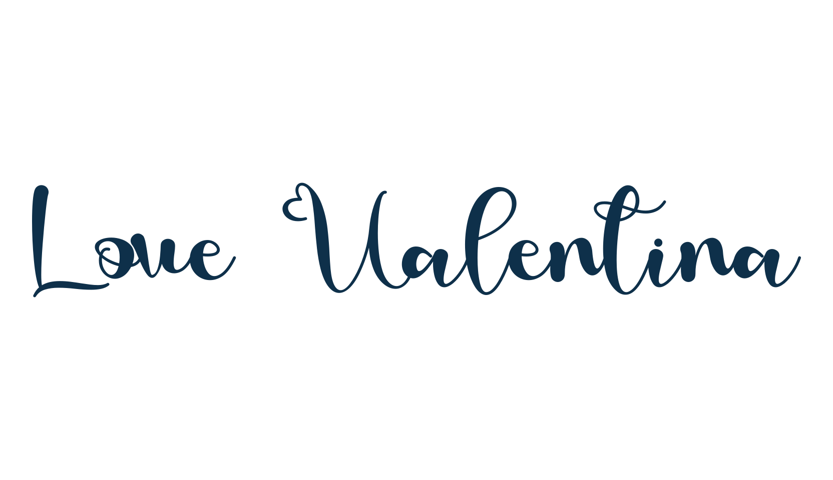 Love Valentina, fancy decorative font preview