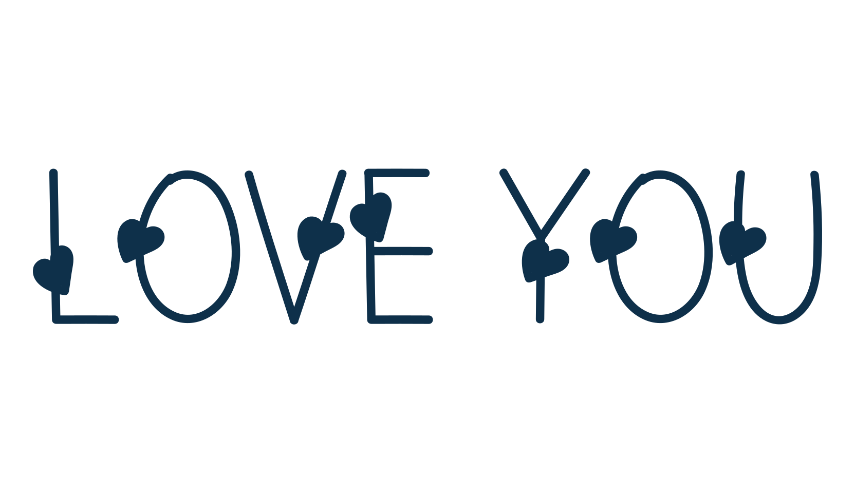 Love You (love-you-3), fancy decorative font preview