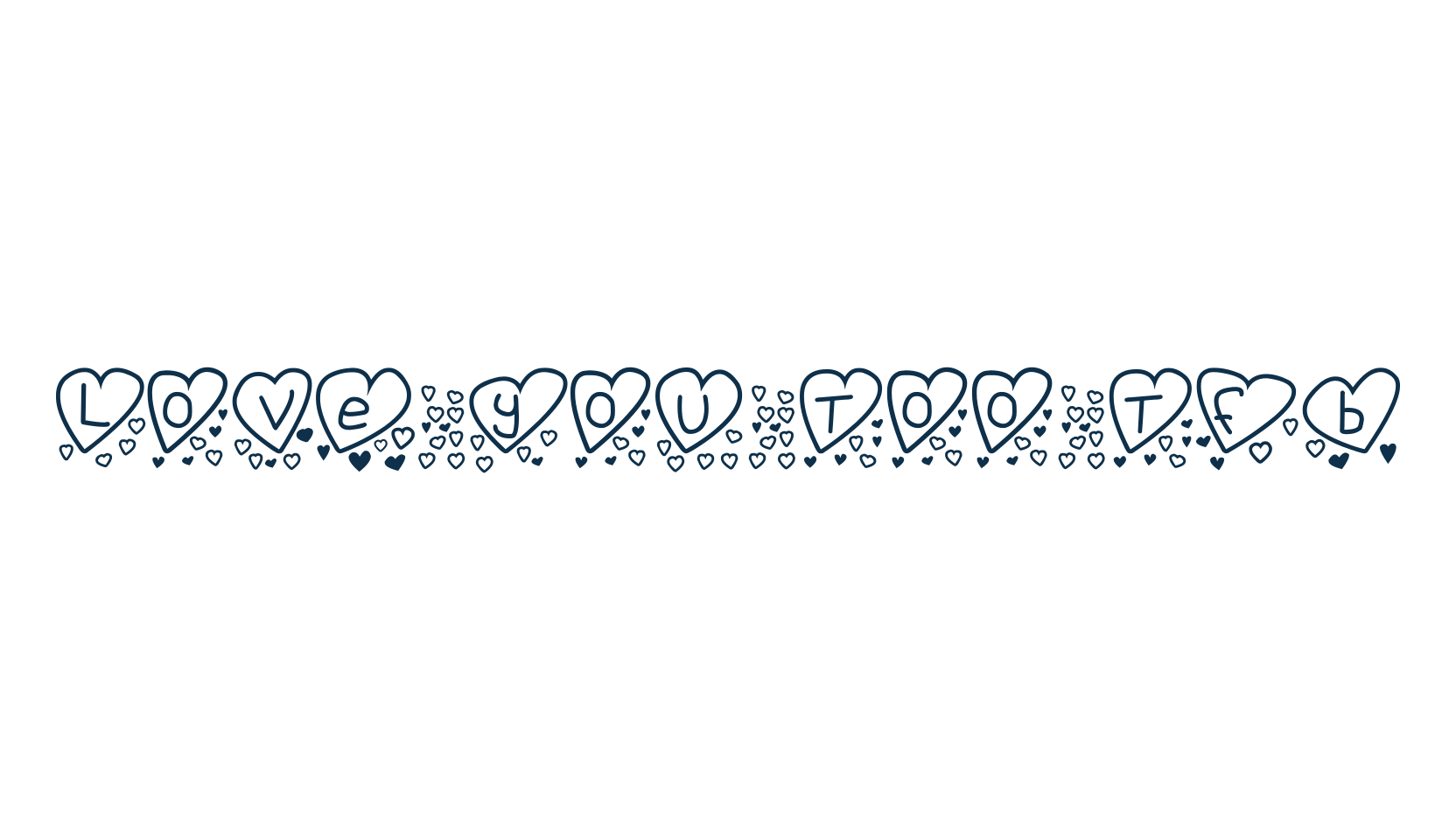 Love you too TFB, fancy decorative font preview