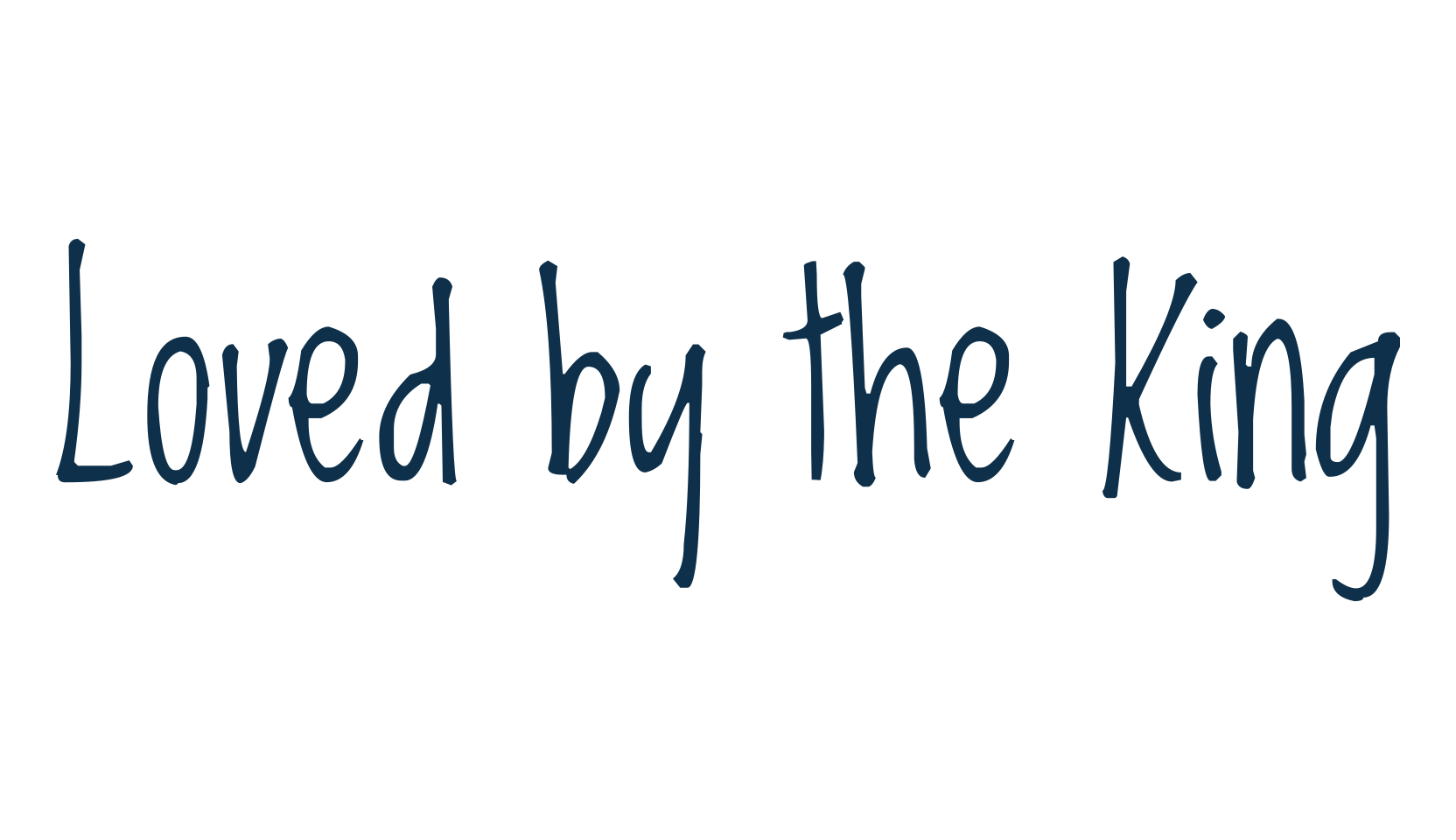 Loved by the King, handwriting font preview