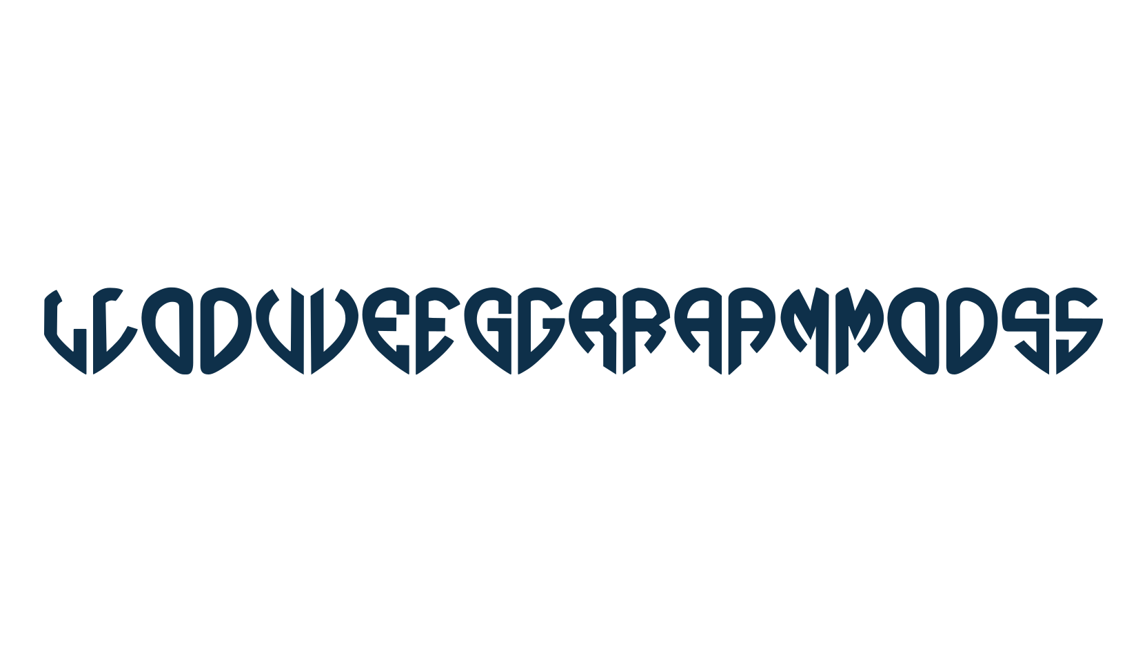 Lovegramos, initials font preview